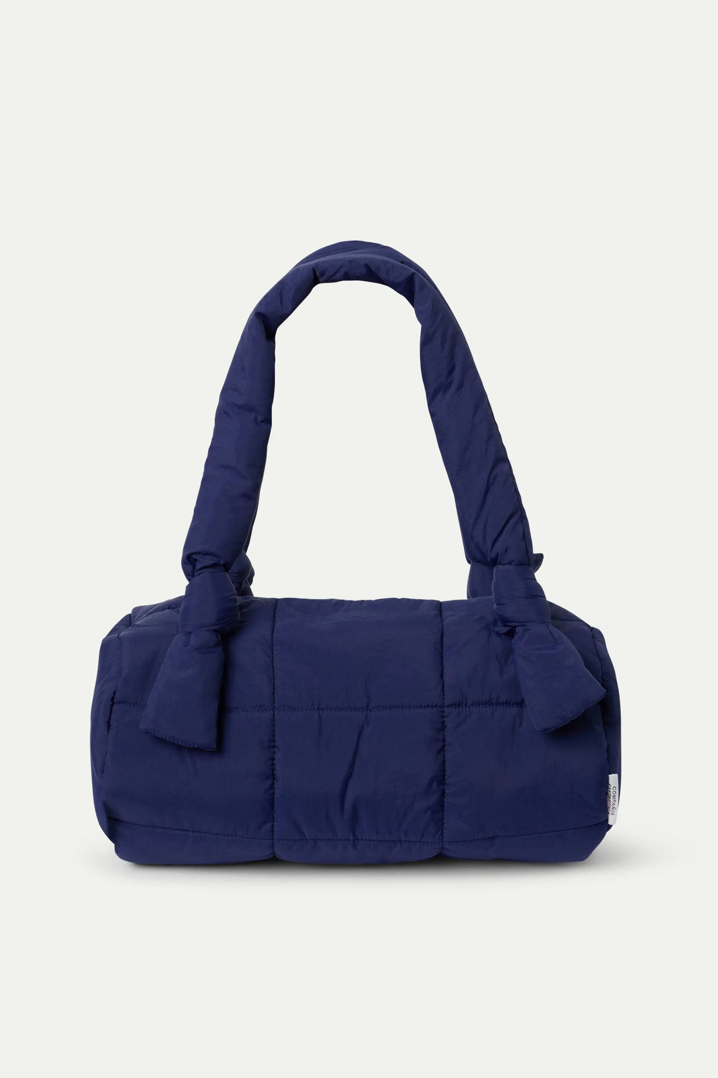 Blue quilted shoulder bag