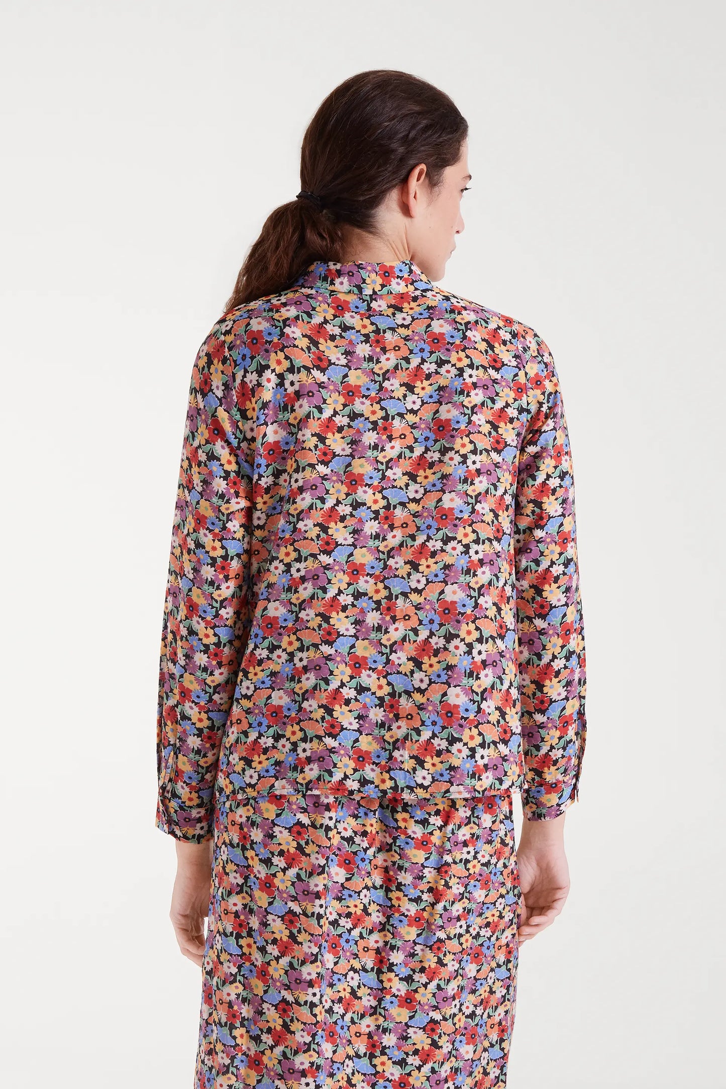 Hampton Small Print Lightweight Crepe Shirt