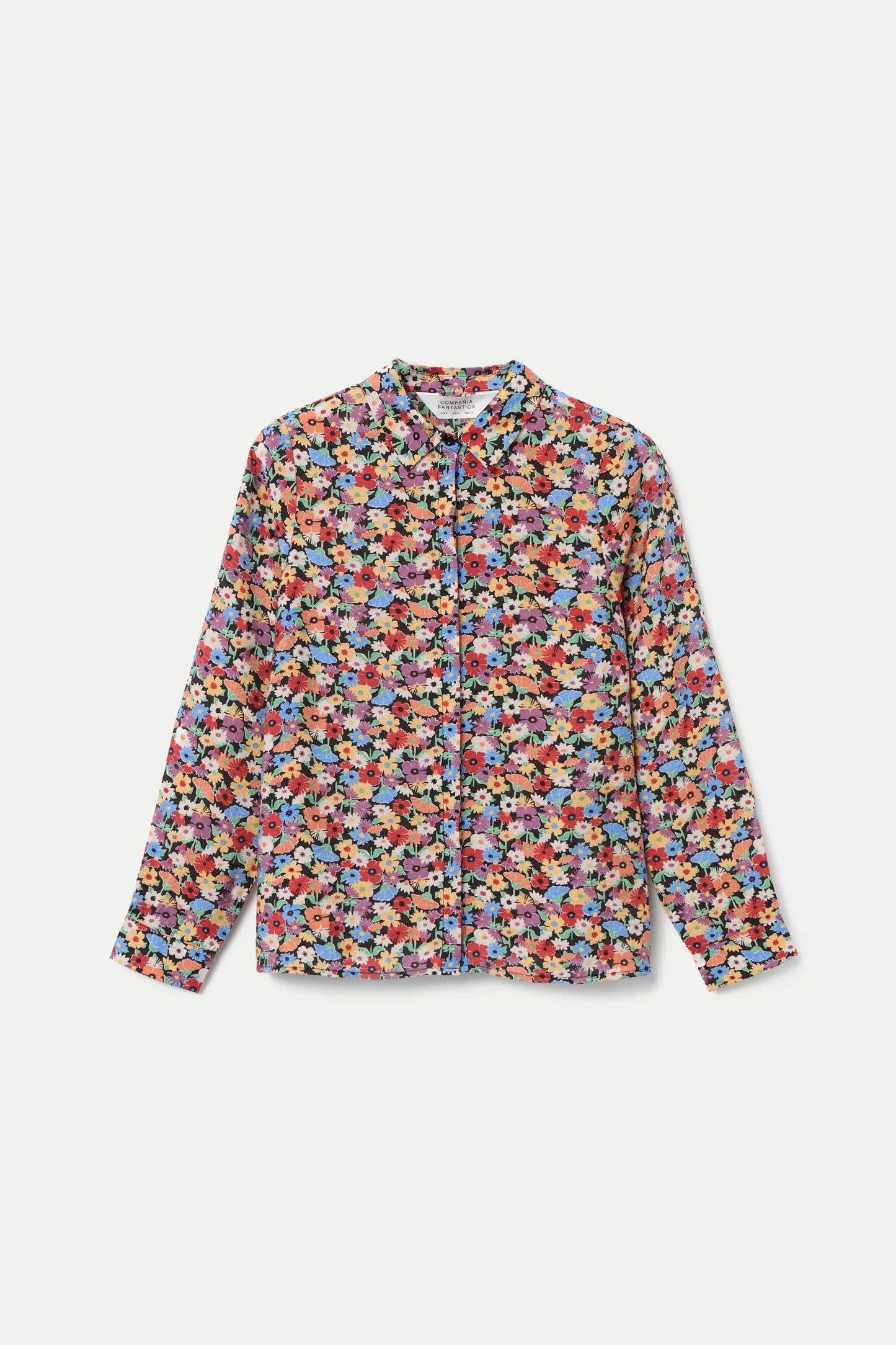 Hampton Small Print Lightweight Crepe Shirt