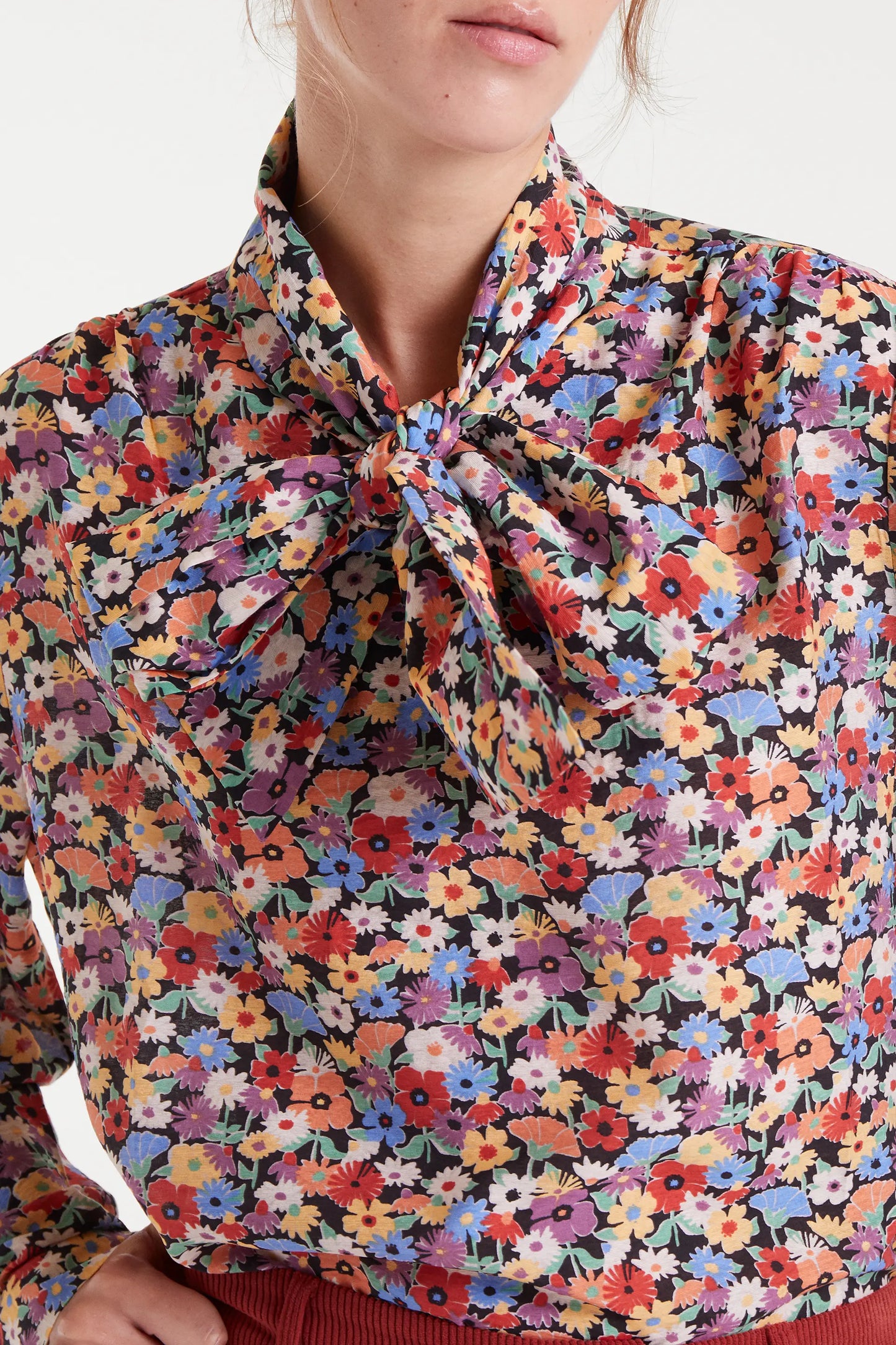 Camisa lazada con estampado Hampton Small