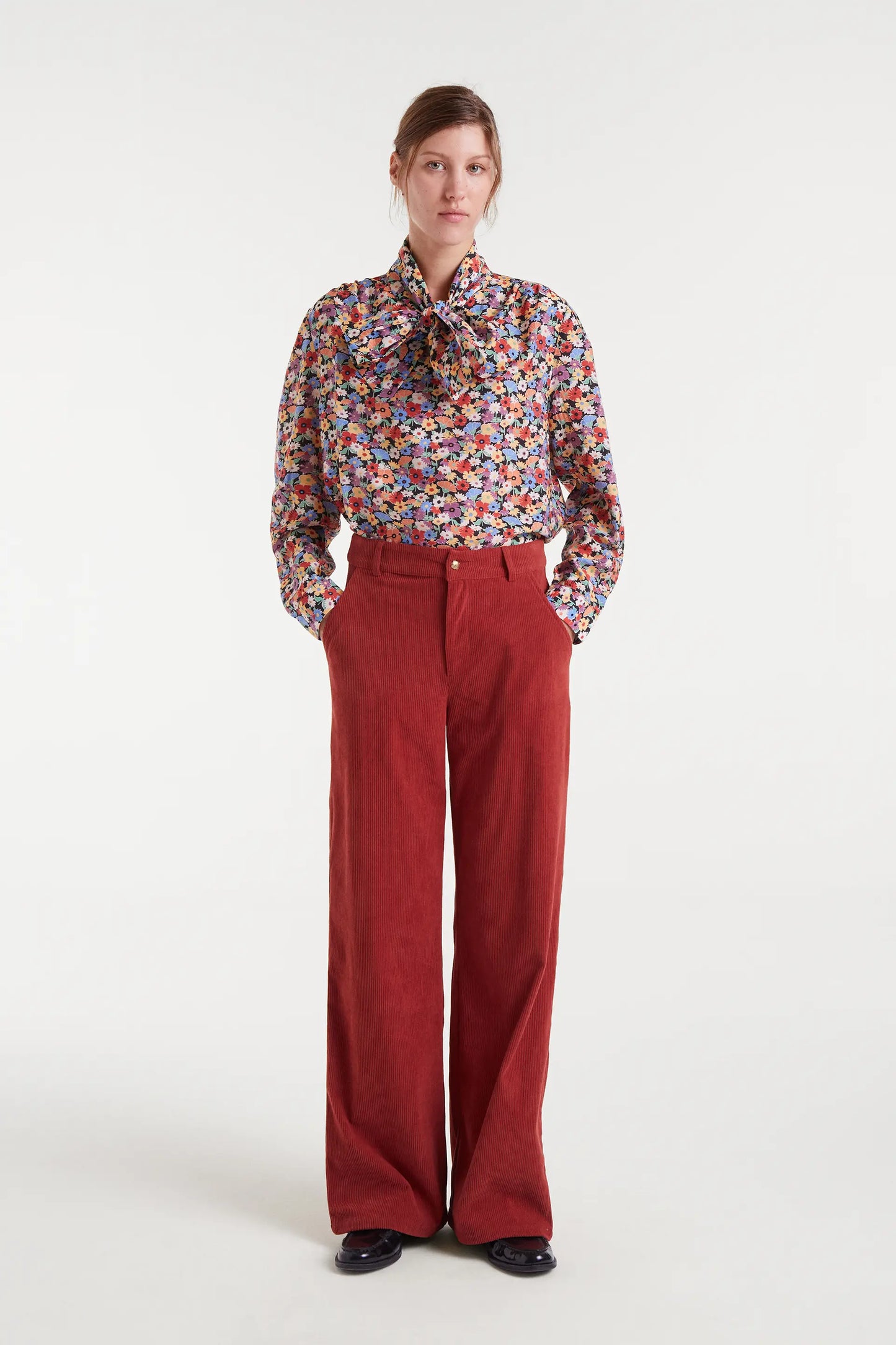 Camisa lazada con estampado Hampton Small