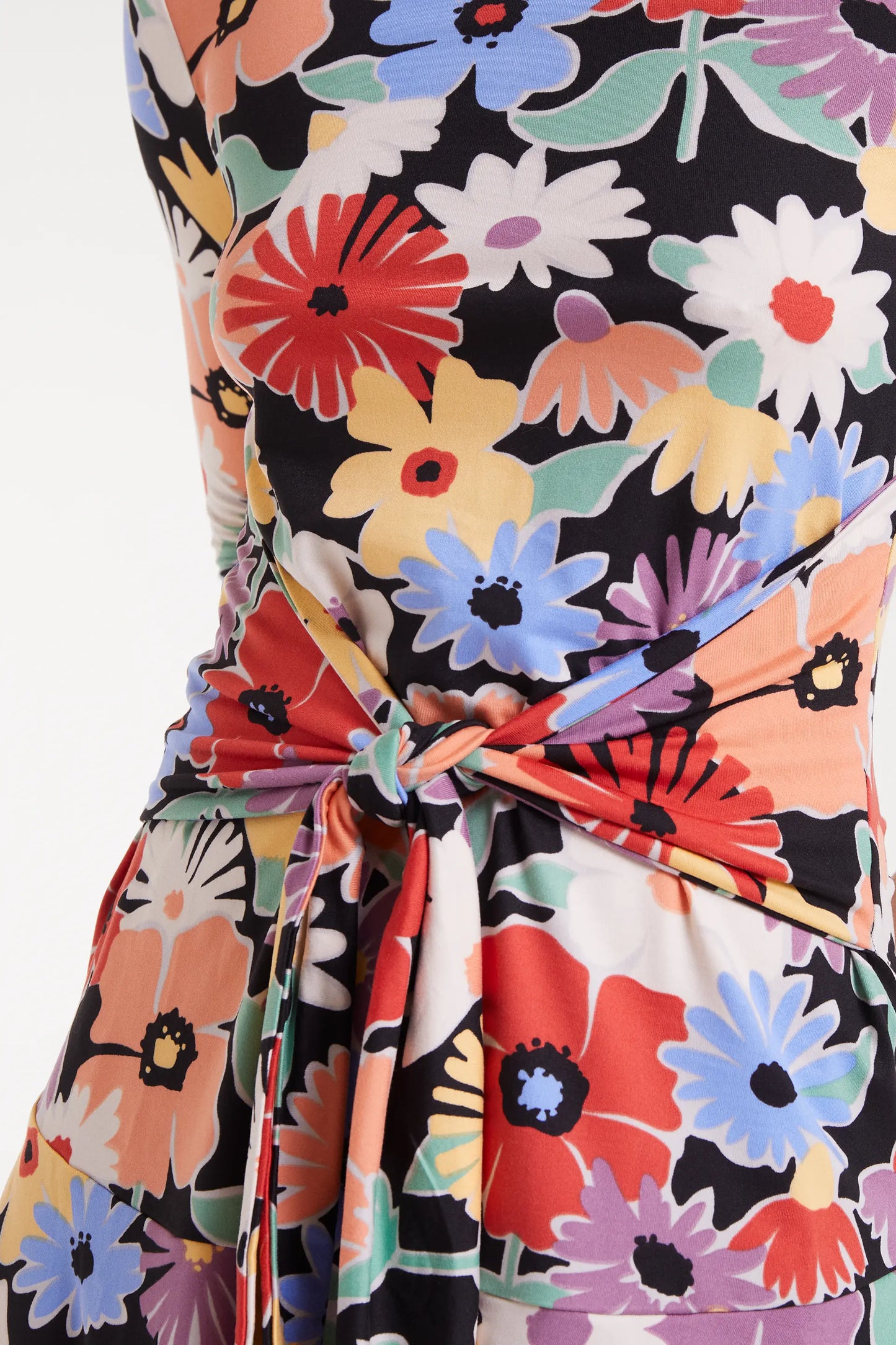 Abito corto con stampa grande Hampton