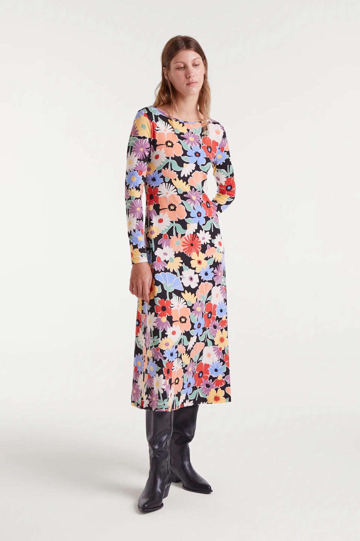 Hampton Big Print Midi Dress