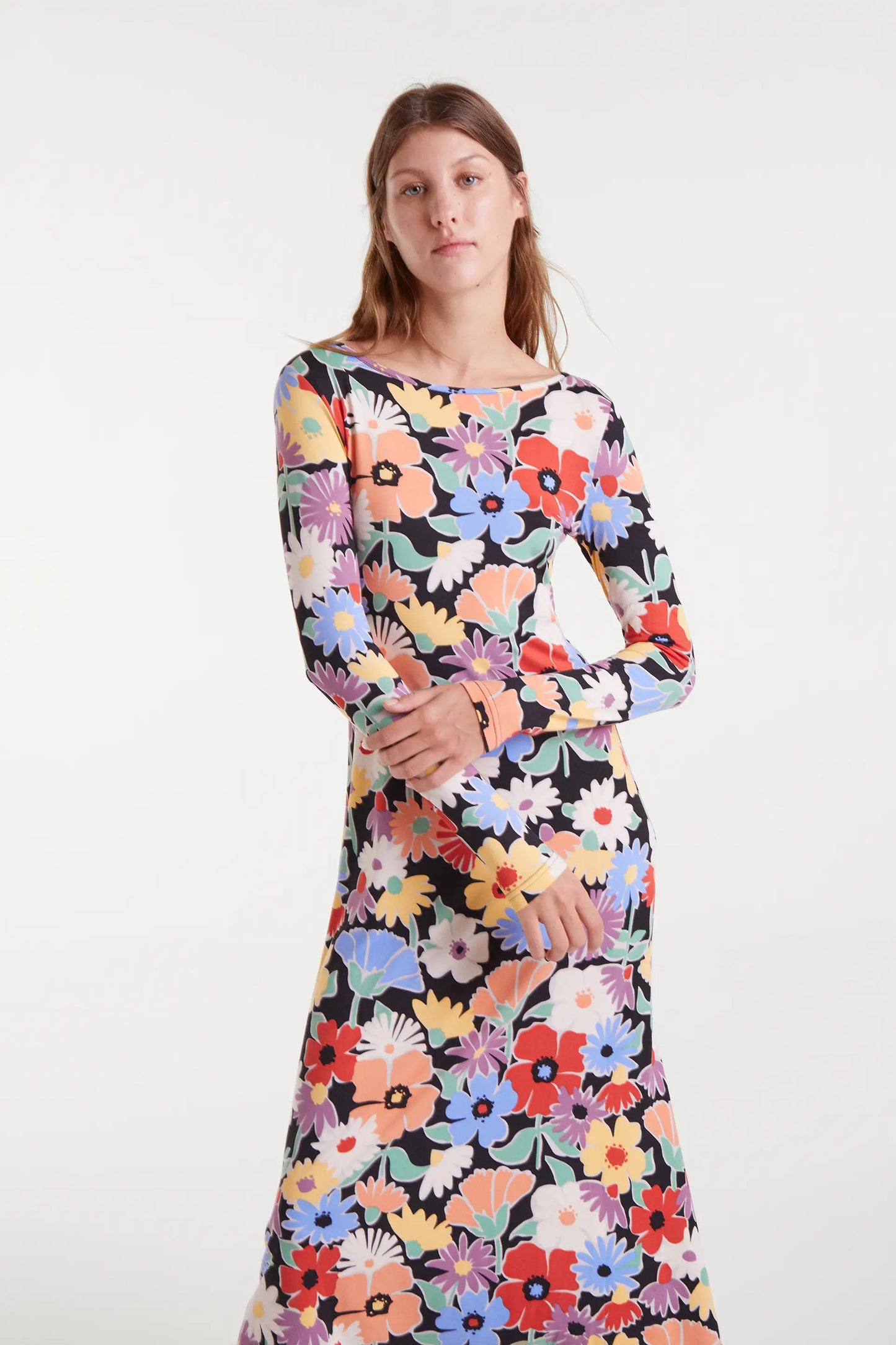 Hampton Big Print Midi Dress