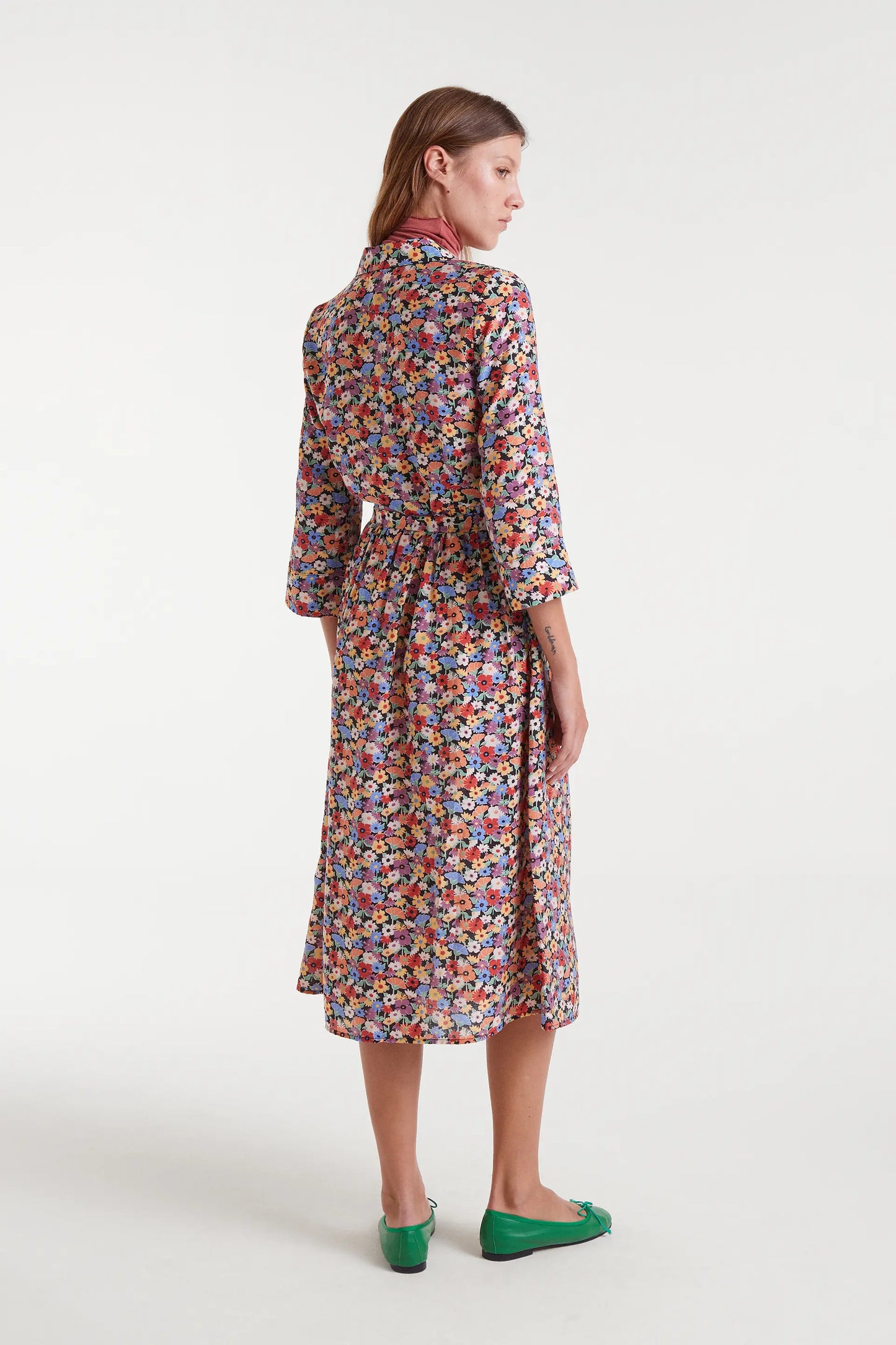 Abito midi in crêpe leggero Hampton Small