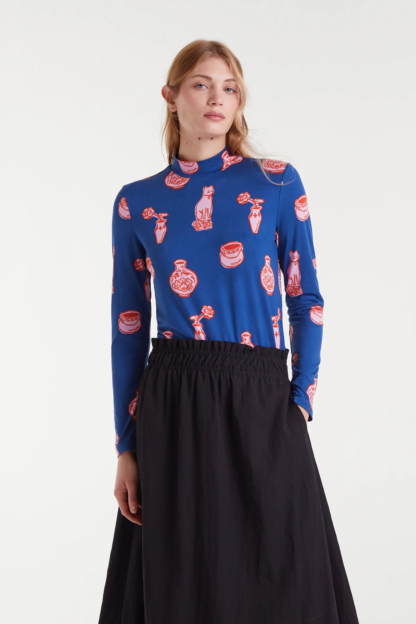 Camiseta con estampado Porcelain