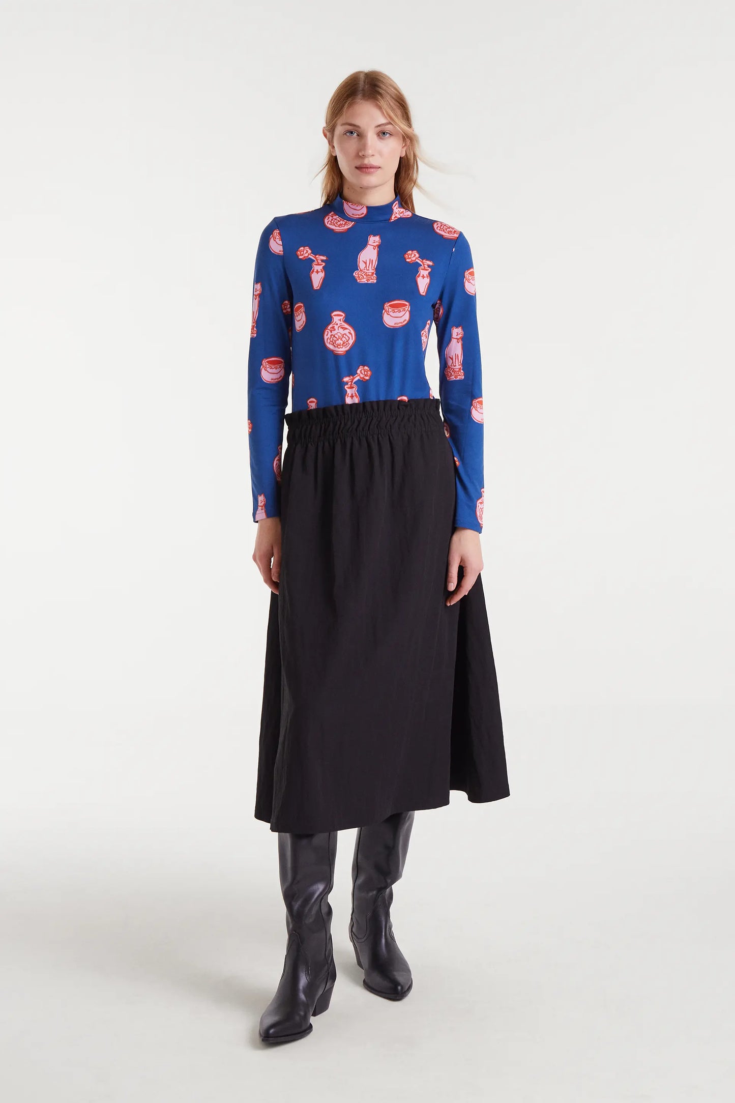 Camiseta con estampado Porcelain