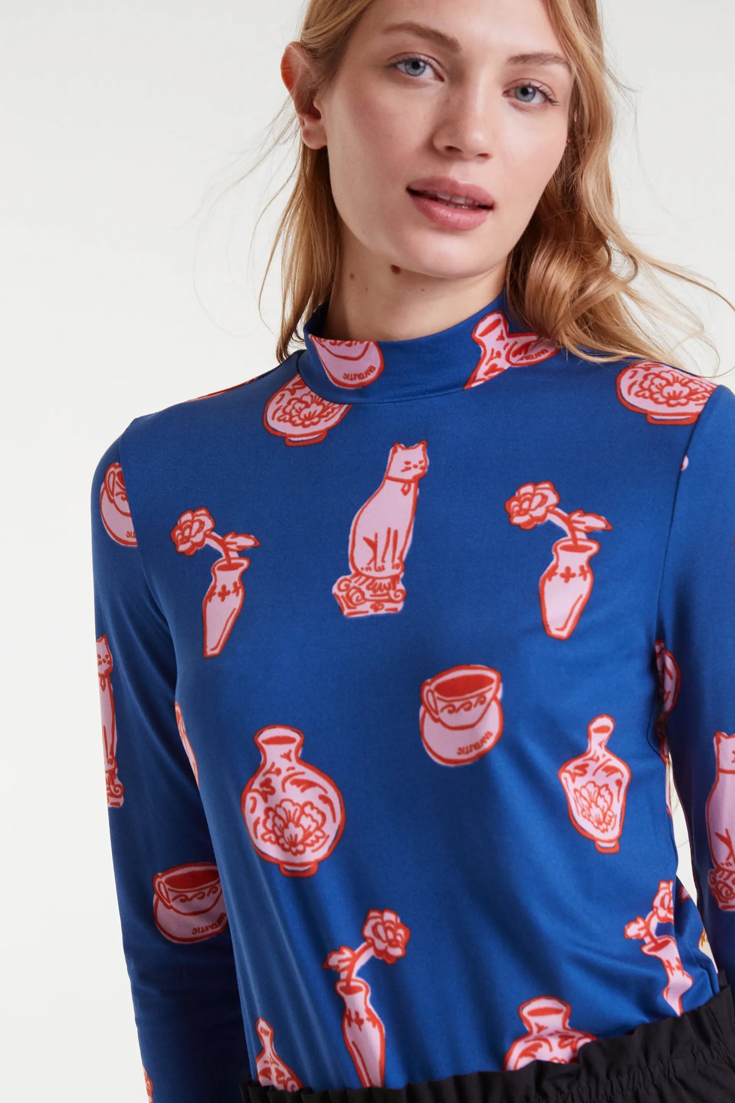 Camiseta con estampado Porcelain