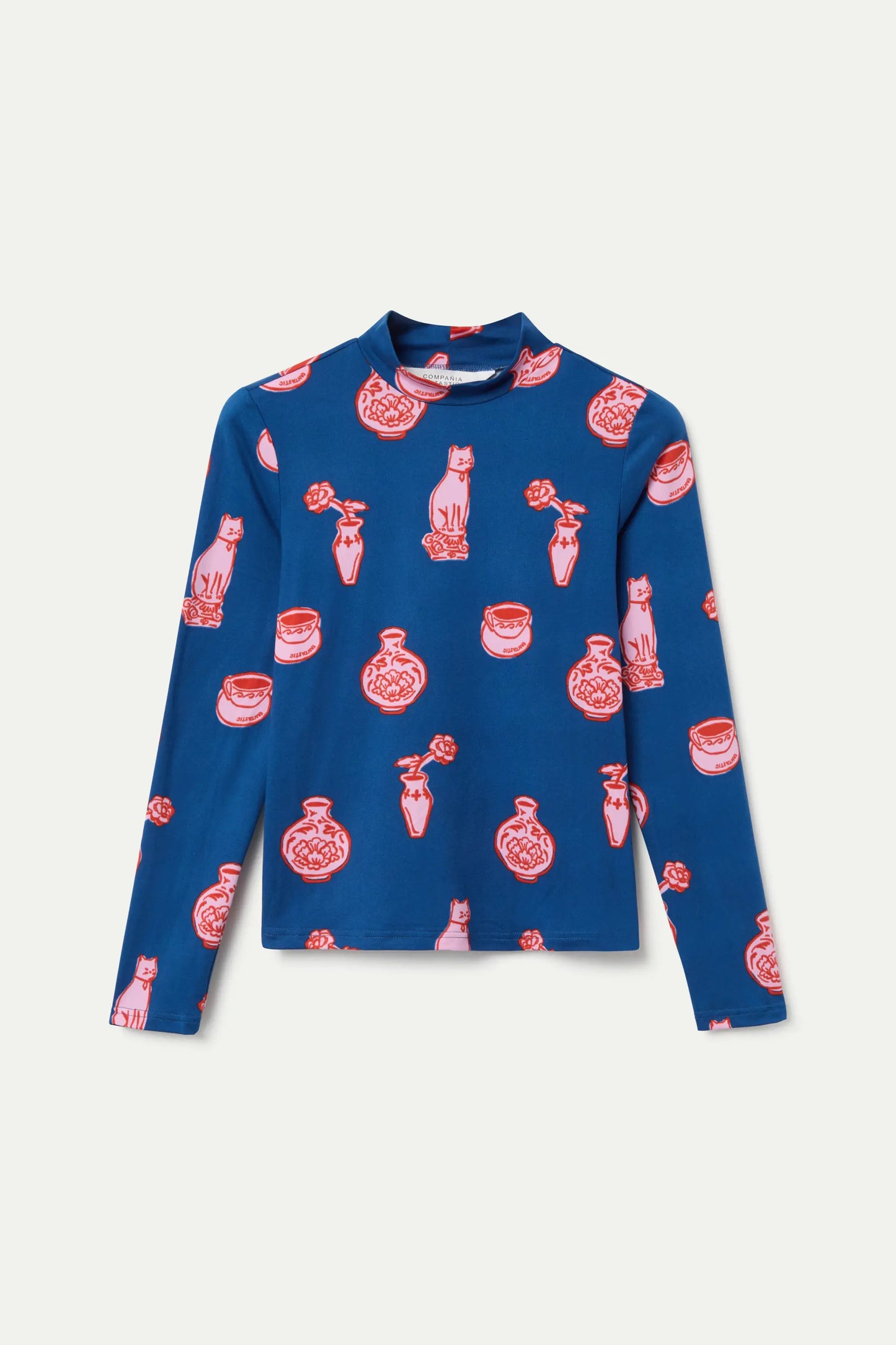 Camiseta con estampado Porcelain