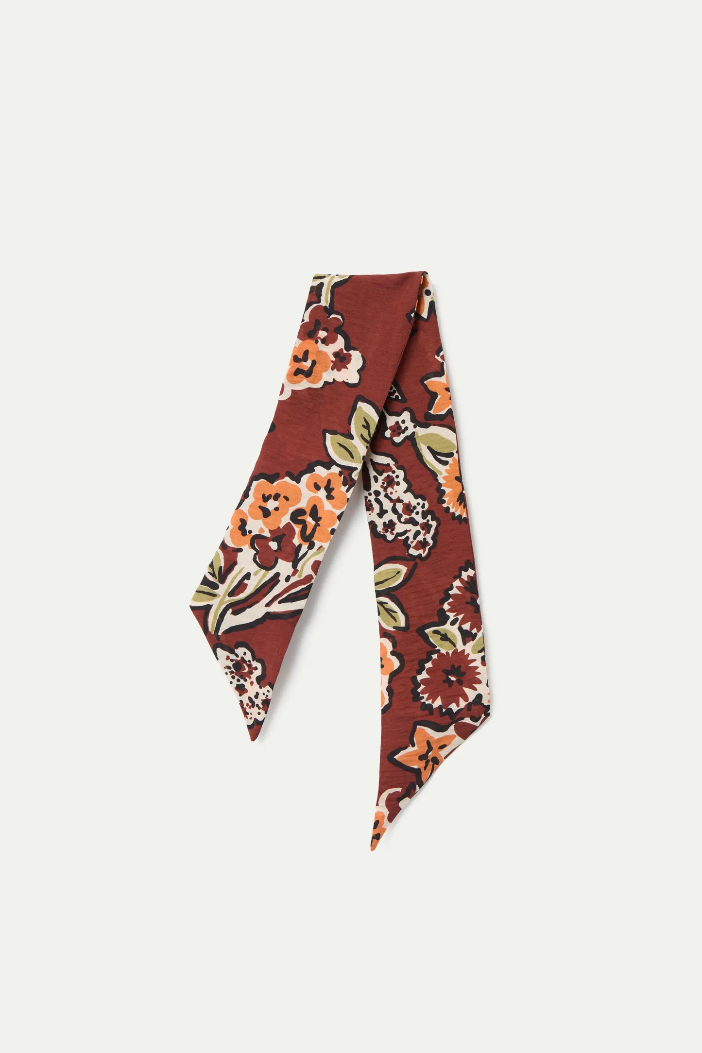 Lightweight crepe scarf with Daisy print