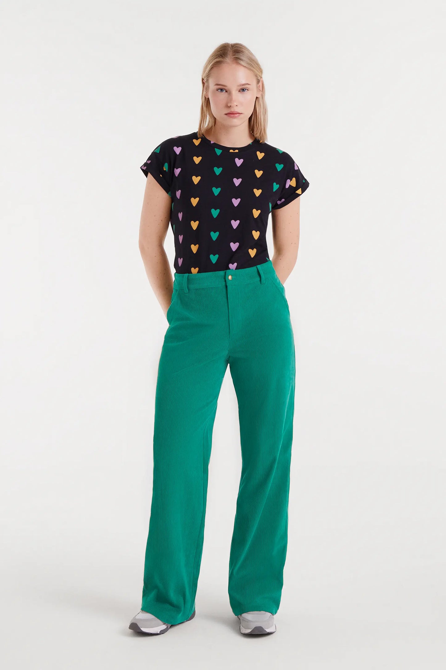 Camiseta 100% algodón con estampado Cupido Lines