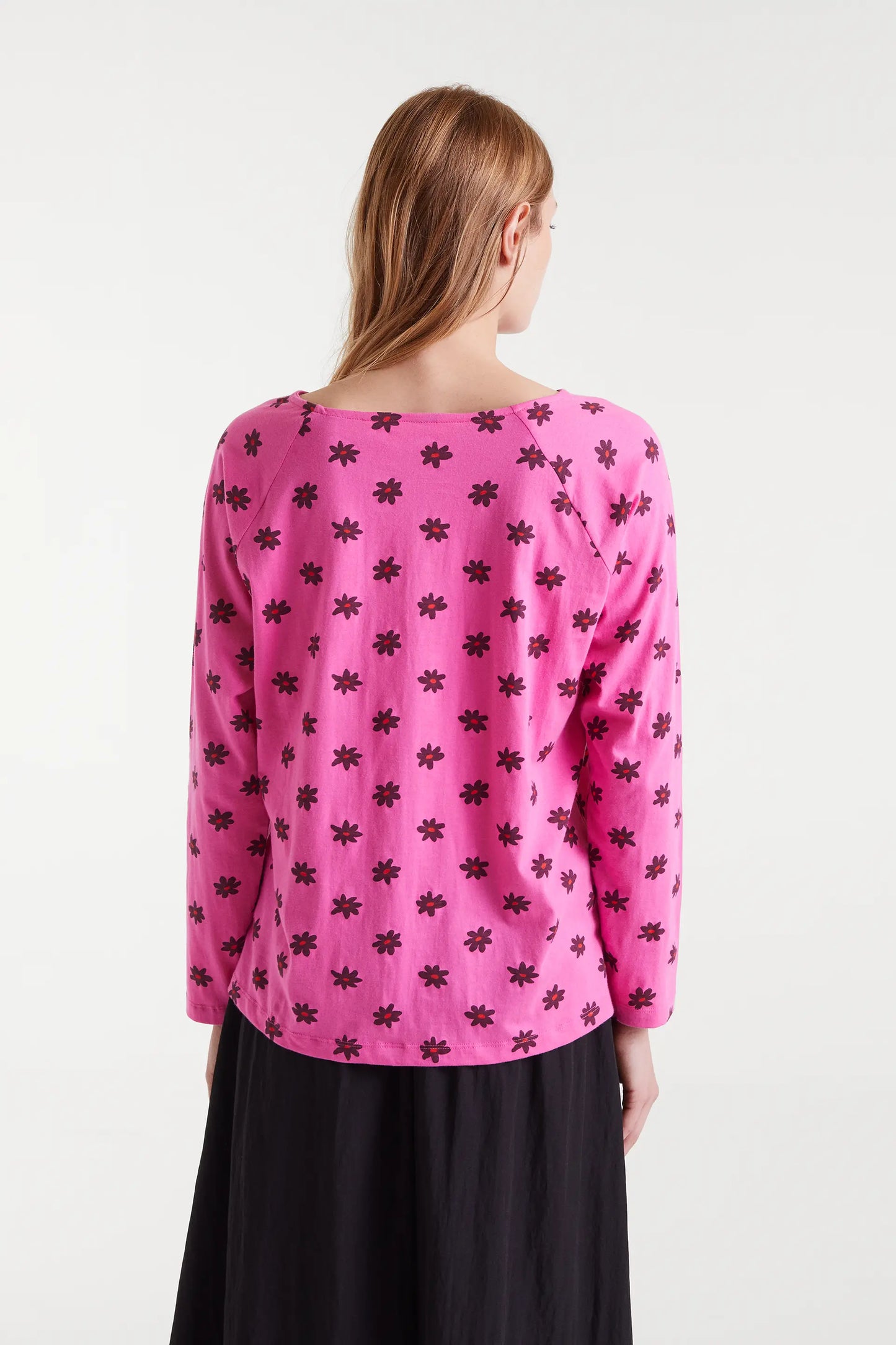 T-shirt 100% cotone con stampa Daisy