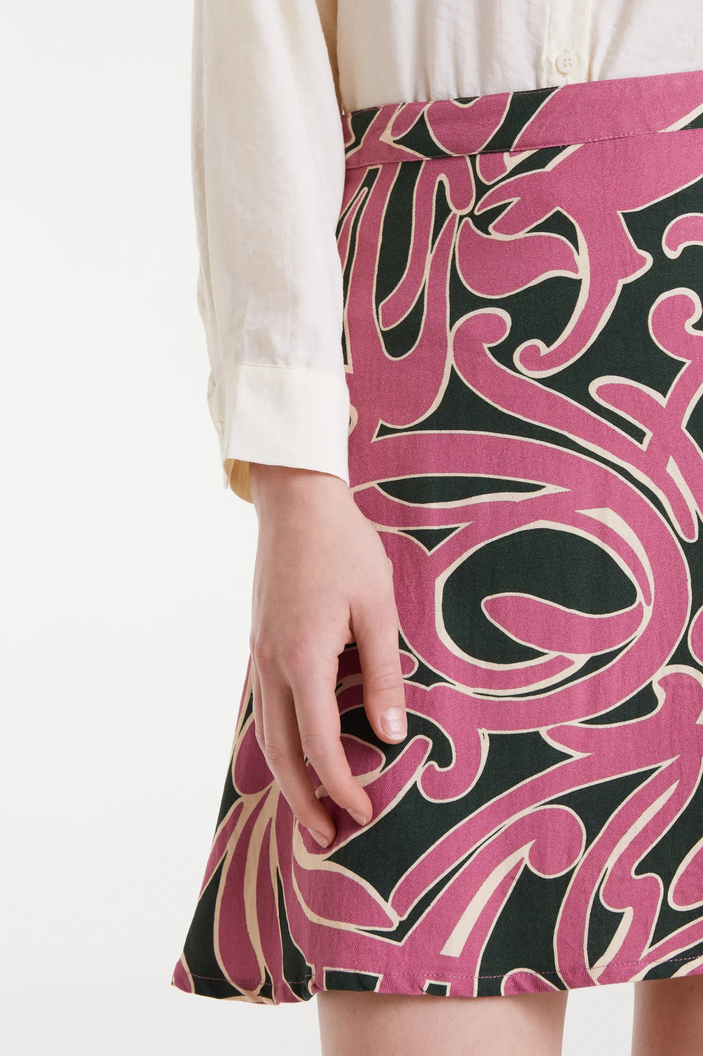 Falda midi con estampado Pastures