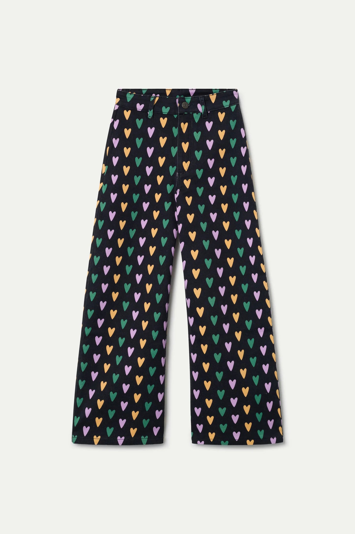 Jeans with Cupid Lines print