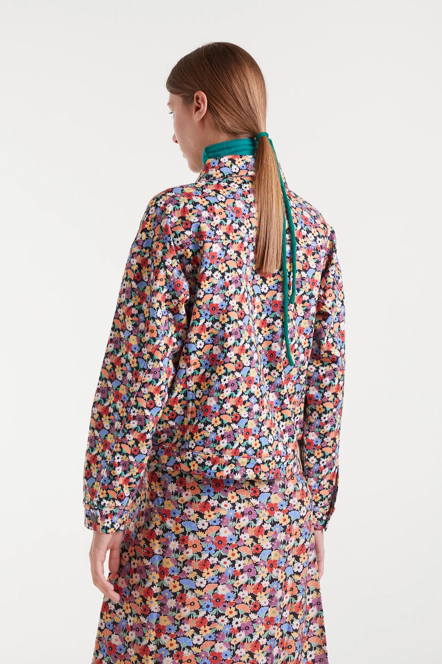 Giacca in denim con stampa piccola Hampton