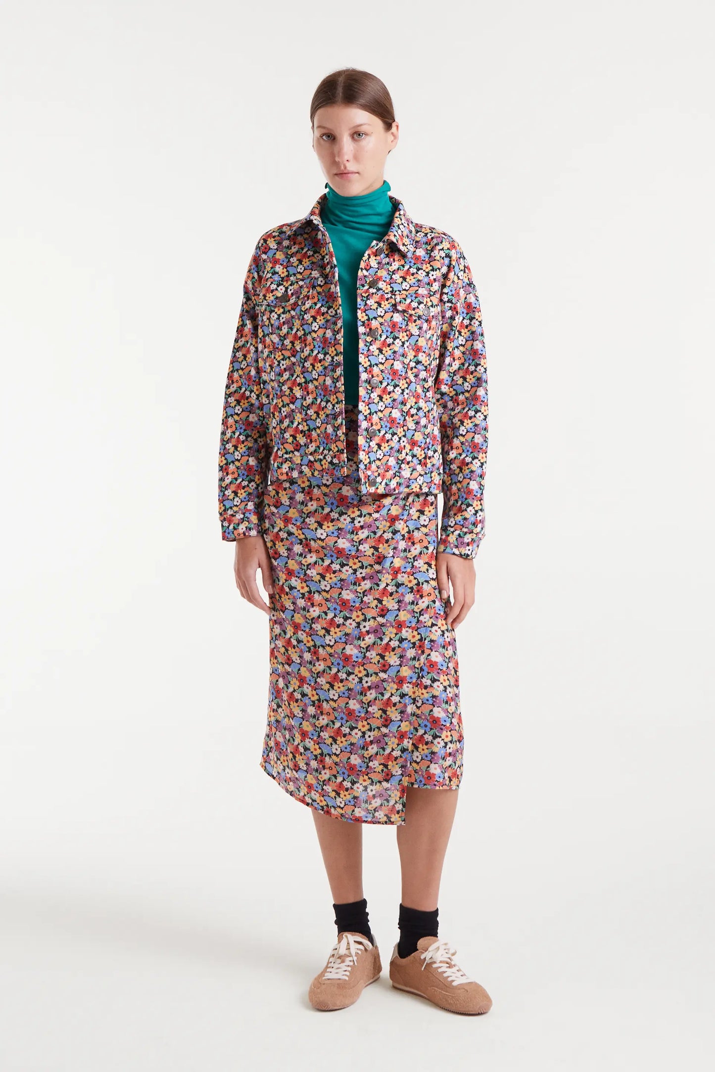 Giacca in denim con stampa piccola Hampton