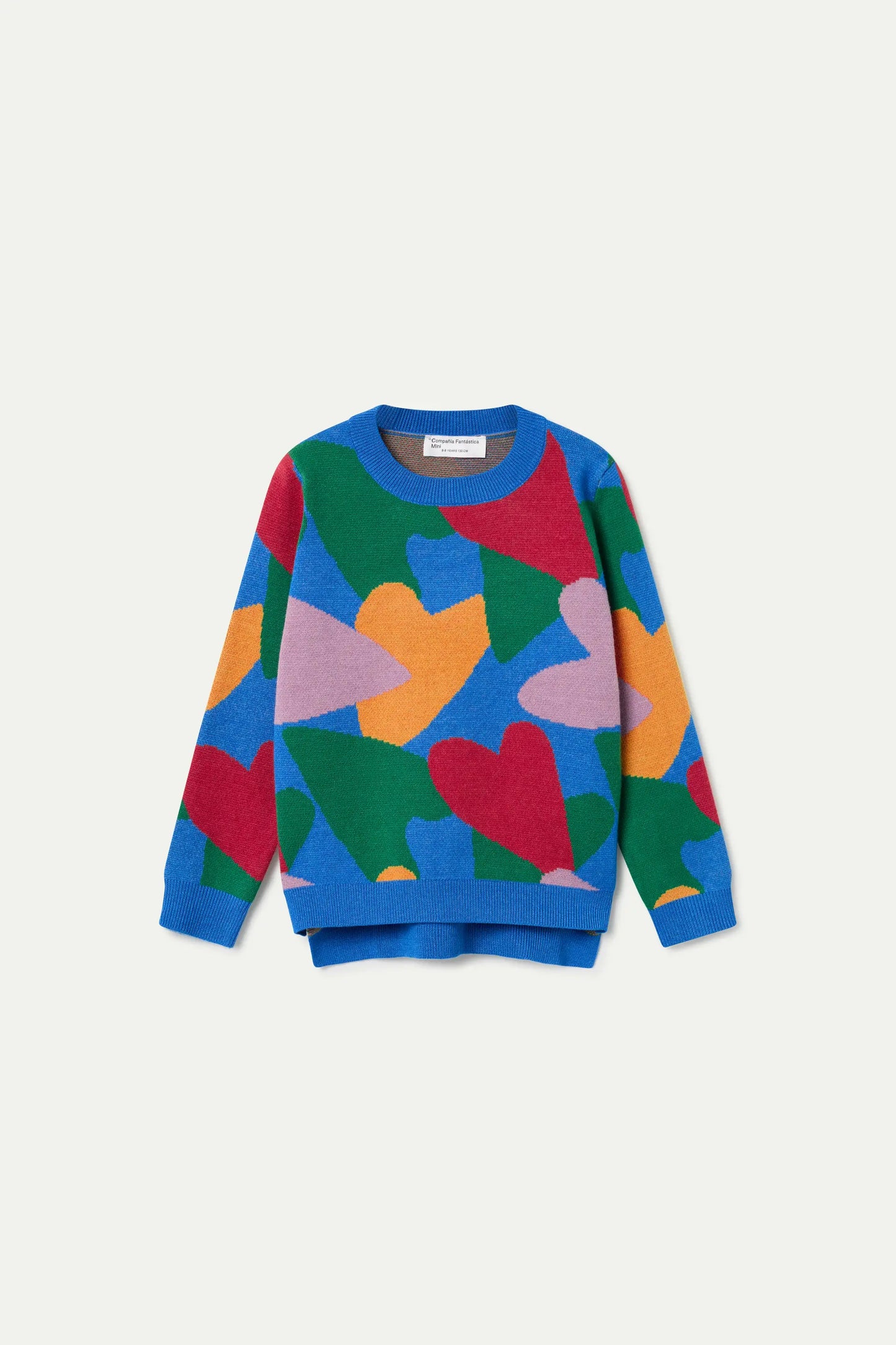 Maglione da bambina in maglia con stampa Cupido