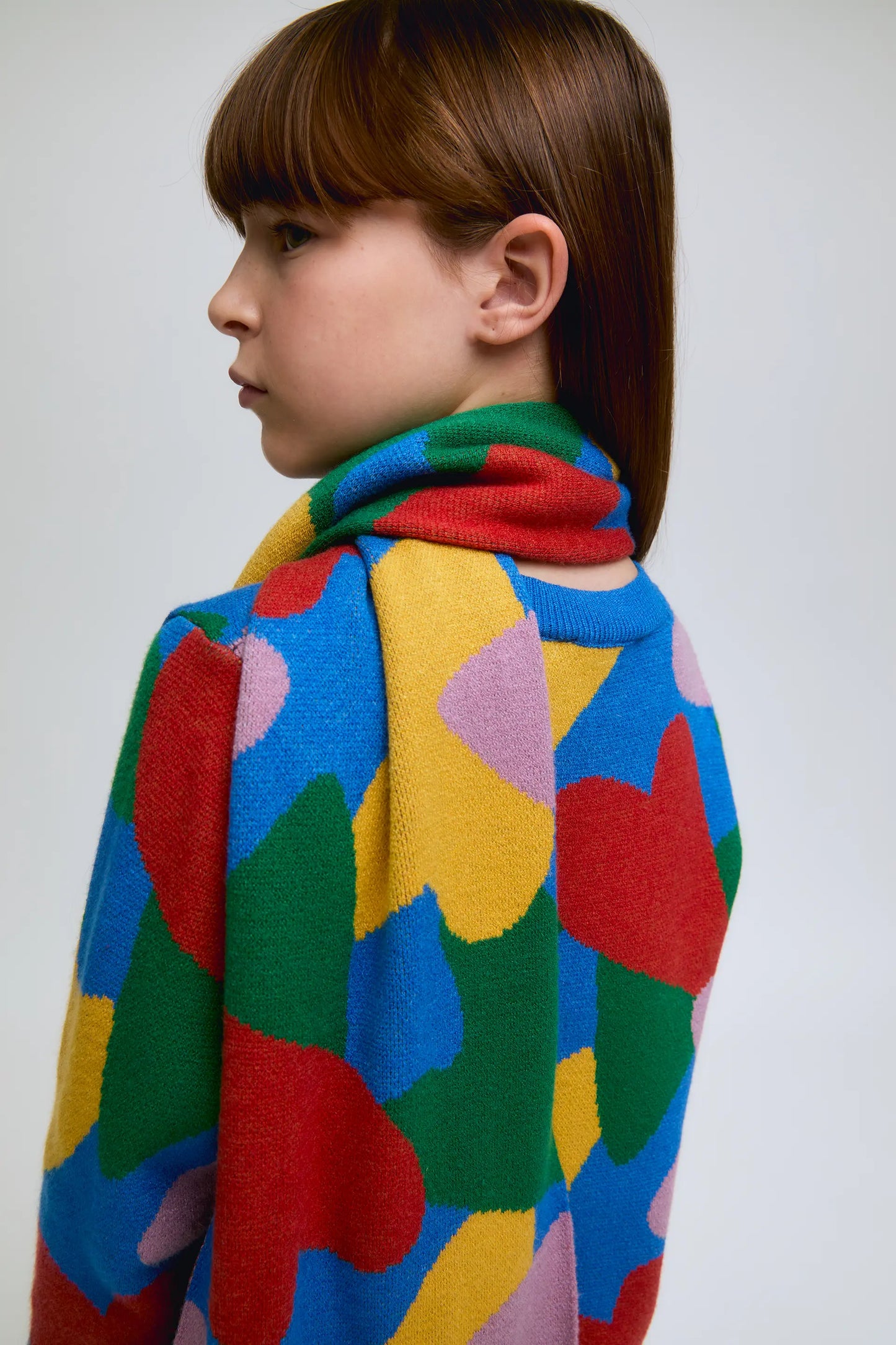 Sciarpa da bambina con stampa Cupido