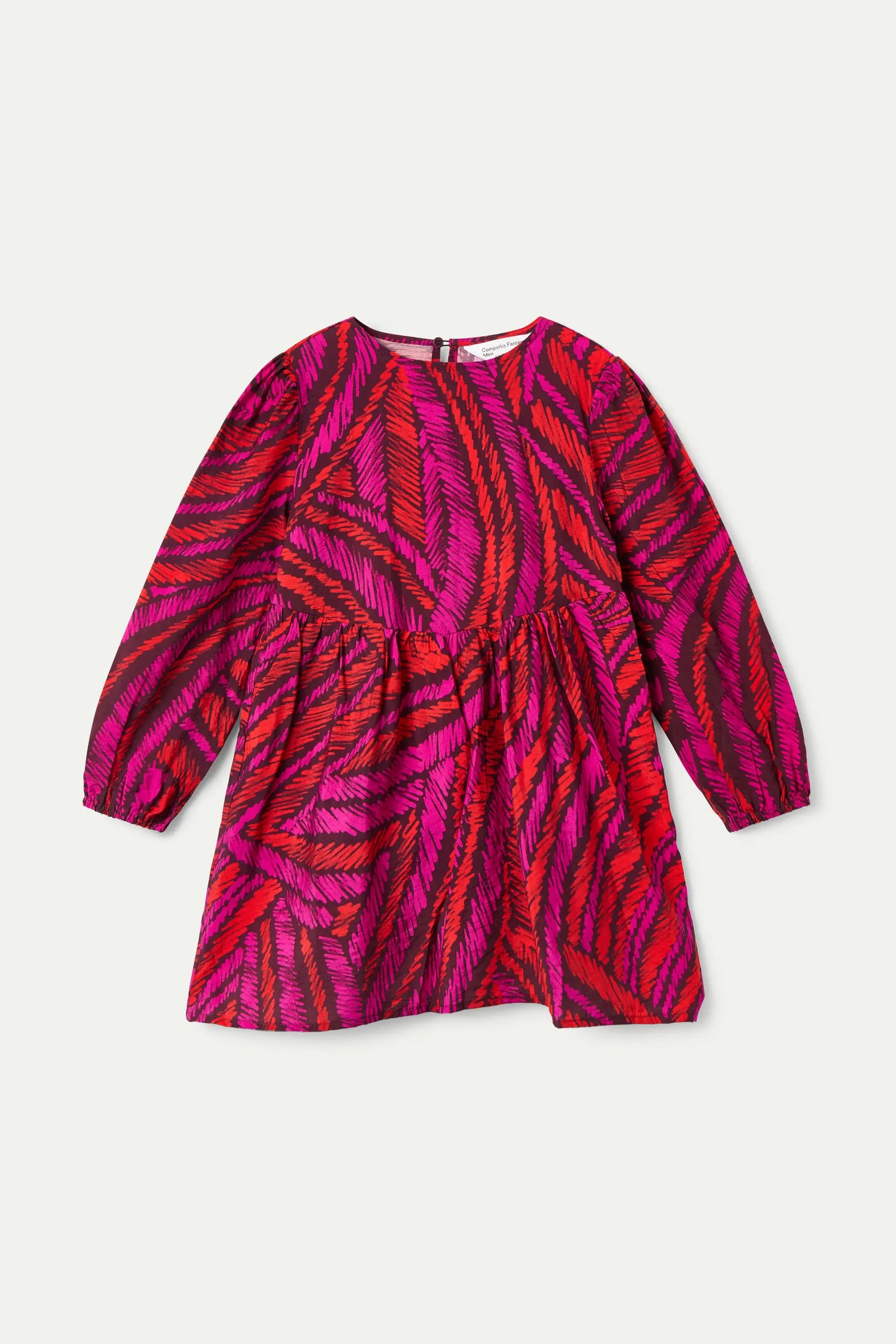 Vestido corto de niña estampado Fedora