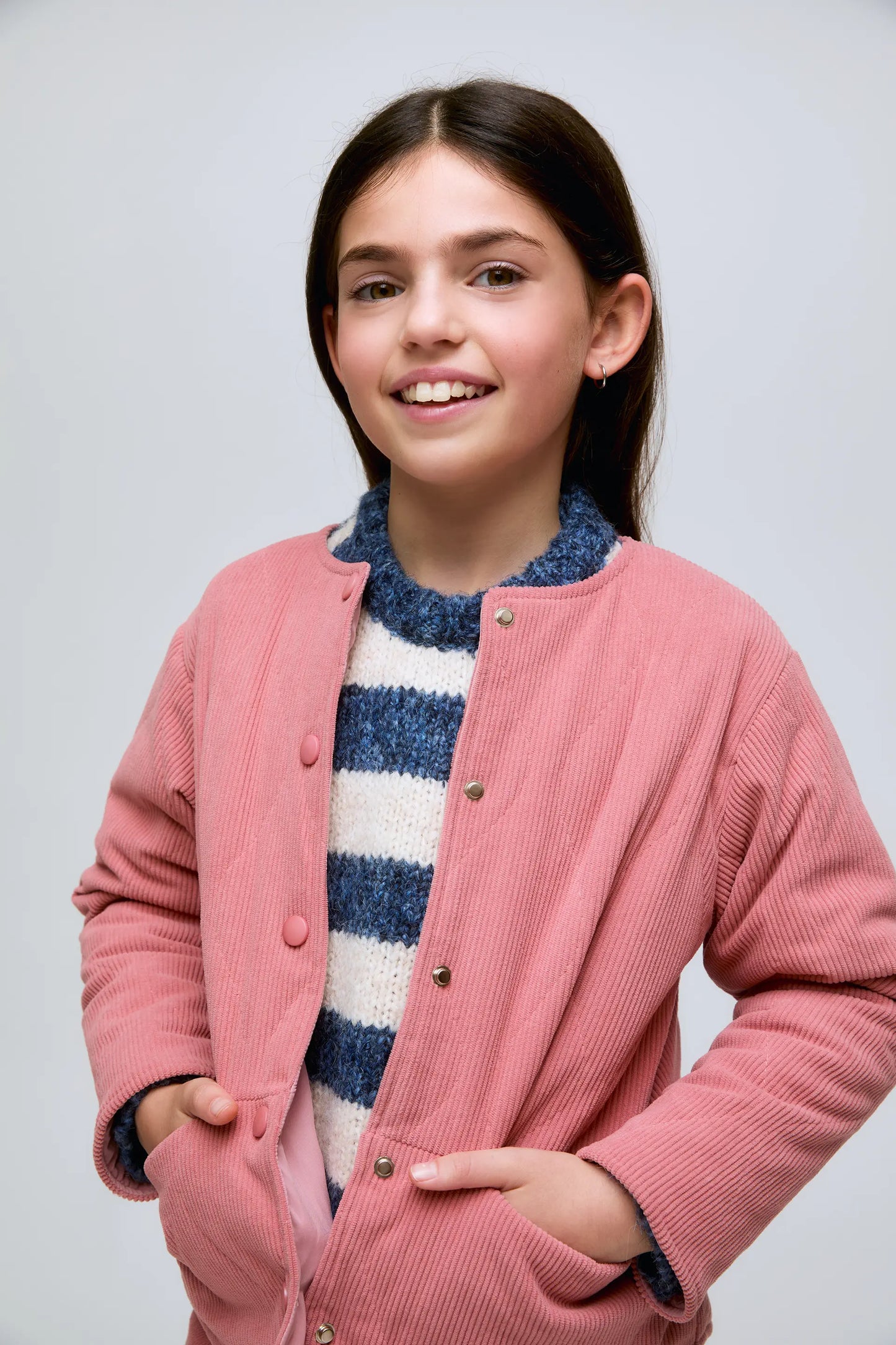 Pink padded girl's jacket
