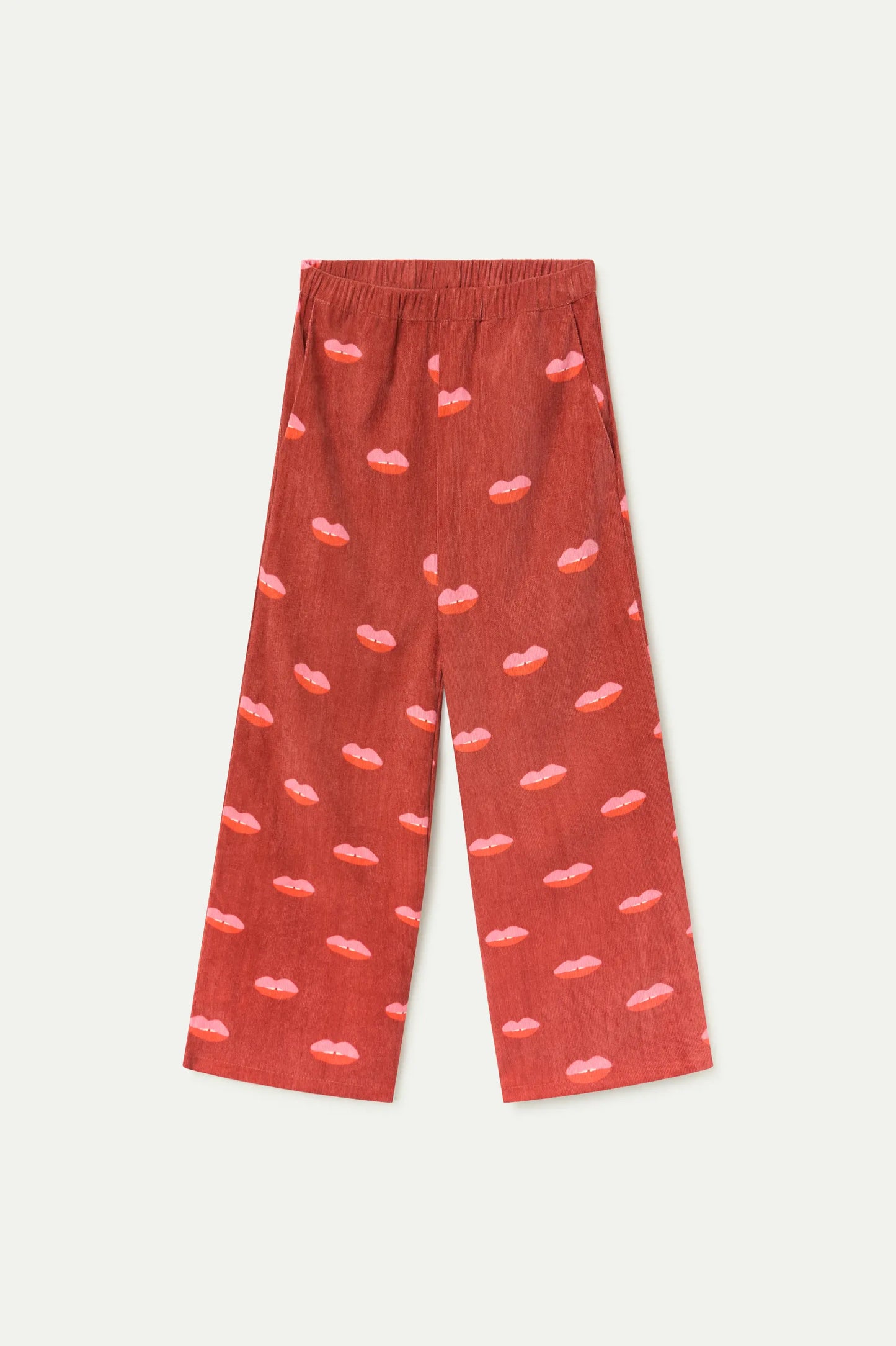 Pantaloni lunghi in velluto a coste da bambina Lips