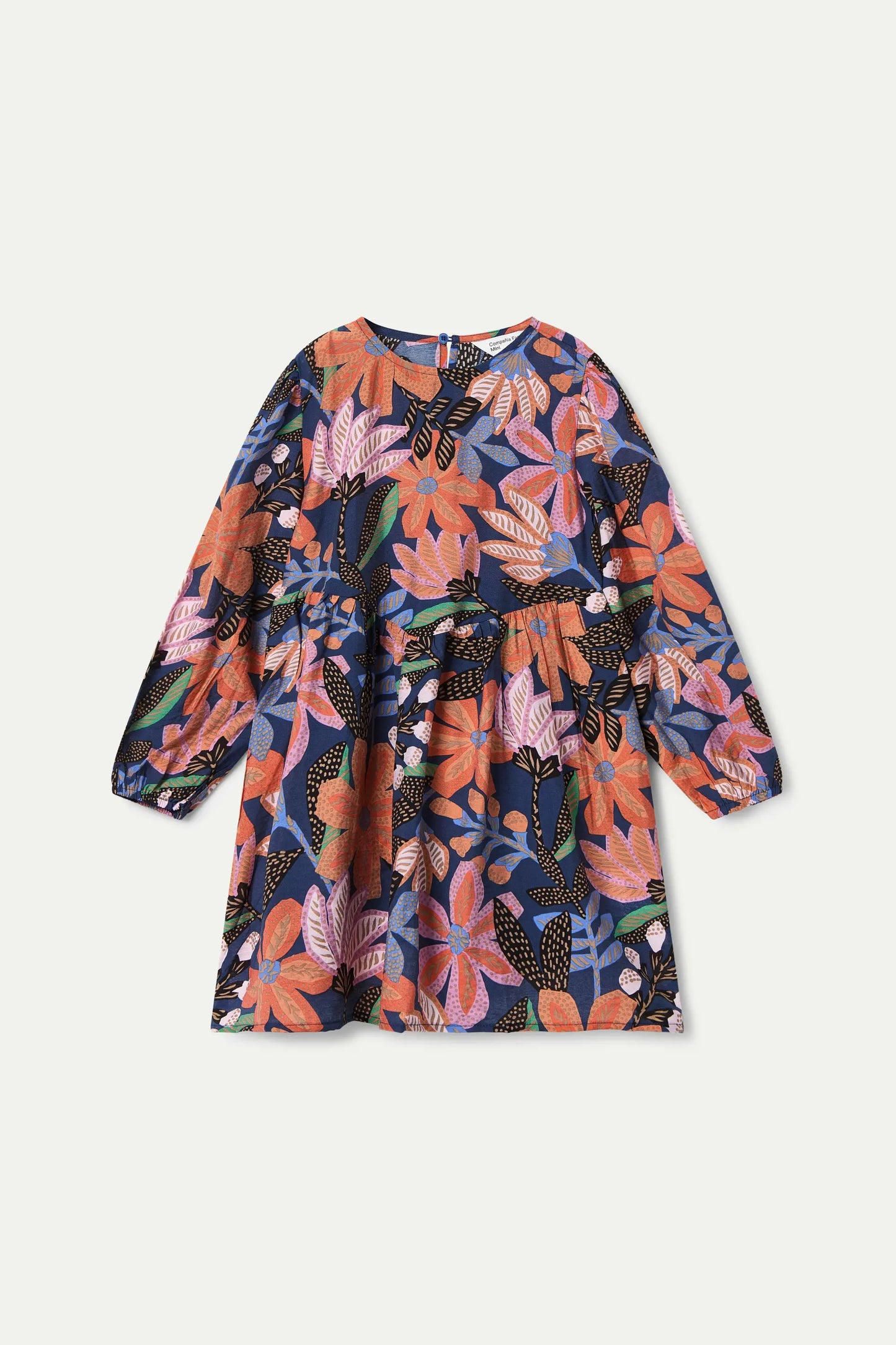 Vestido corto de niña estampado floral Tigerlilly de manga larga