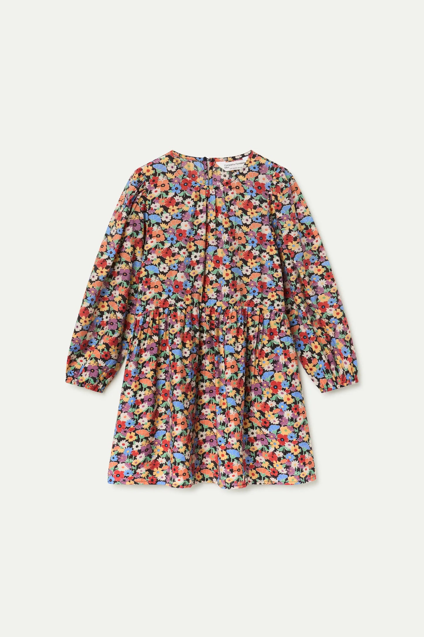 Abito corto a maniche lunghe con stampa Hampton