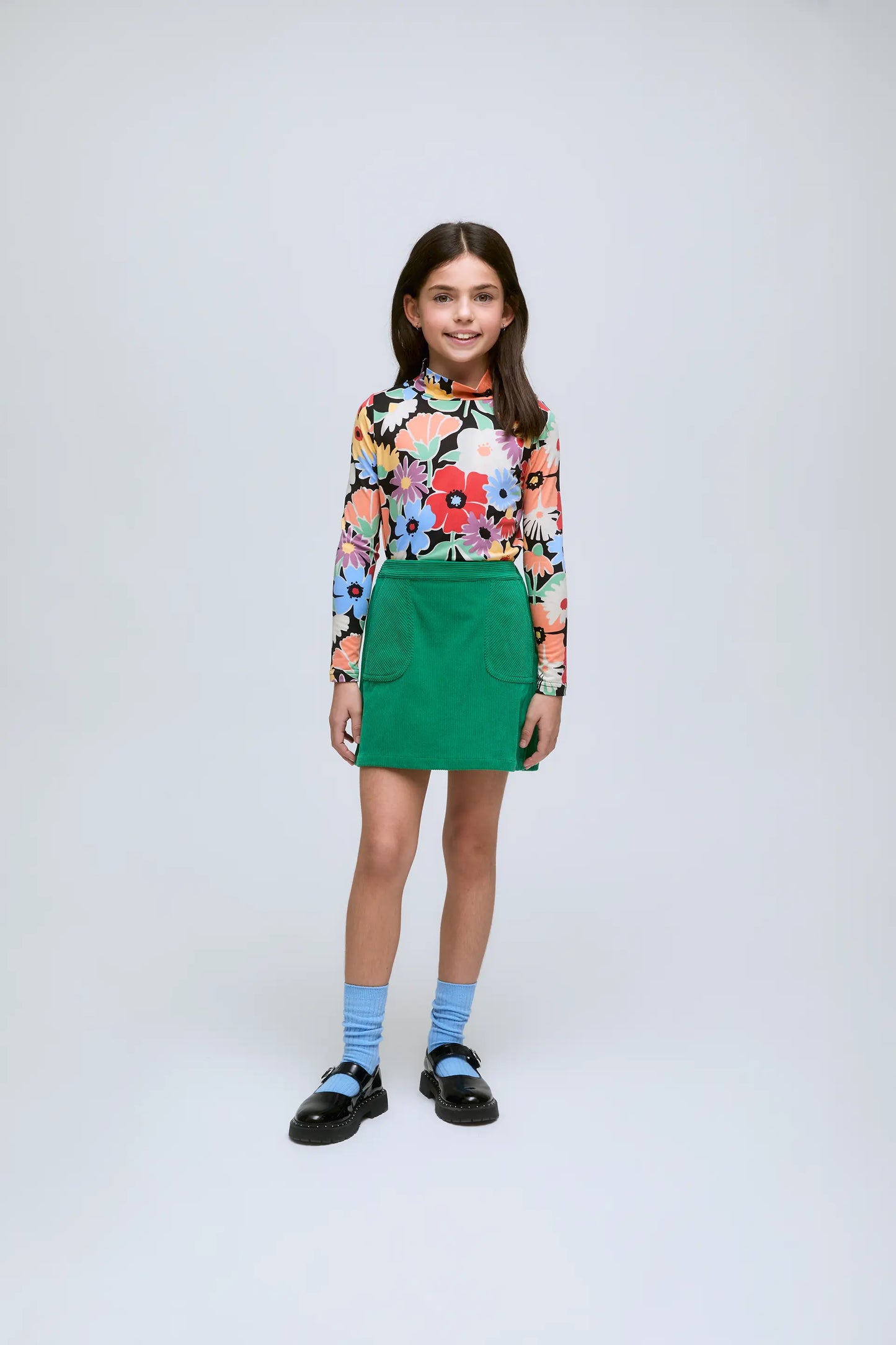 Hampton Floral Print Fine Knit Sweater