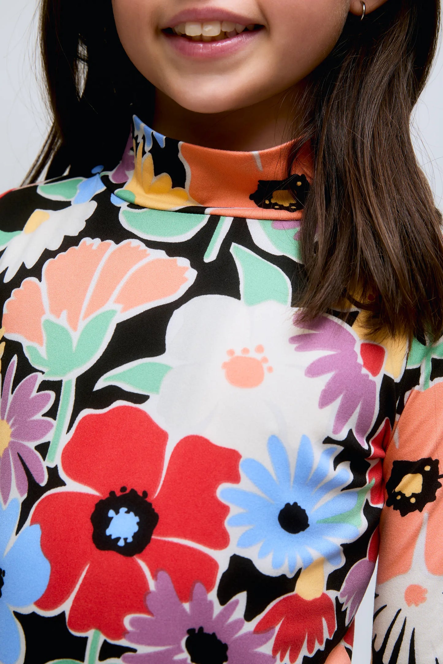 Hampton Floral Print Fine Knit Sweater