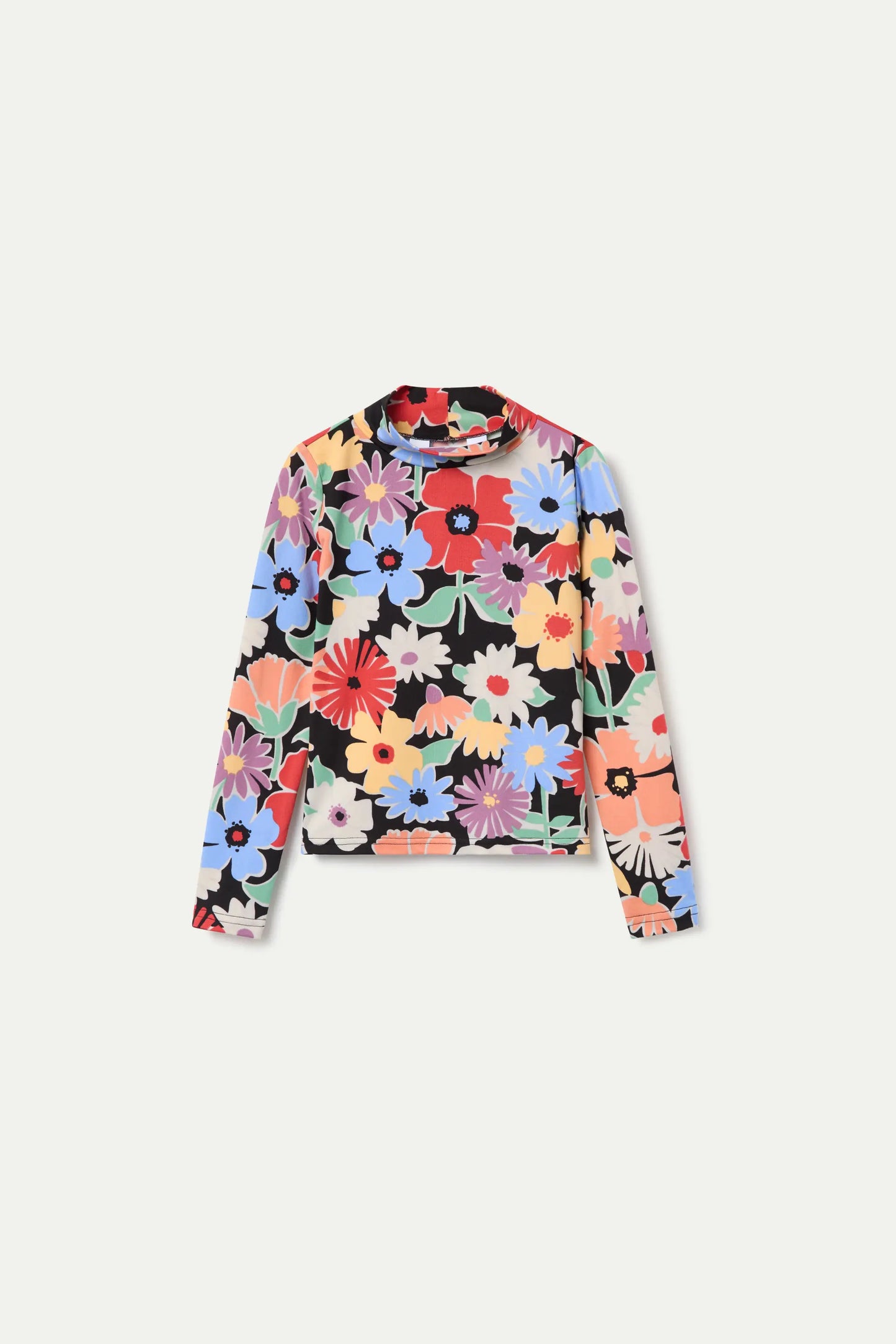 Hampton Floral Print Fine Knit Sweater