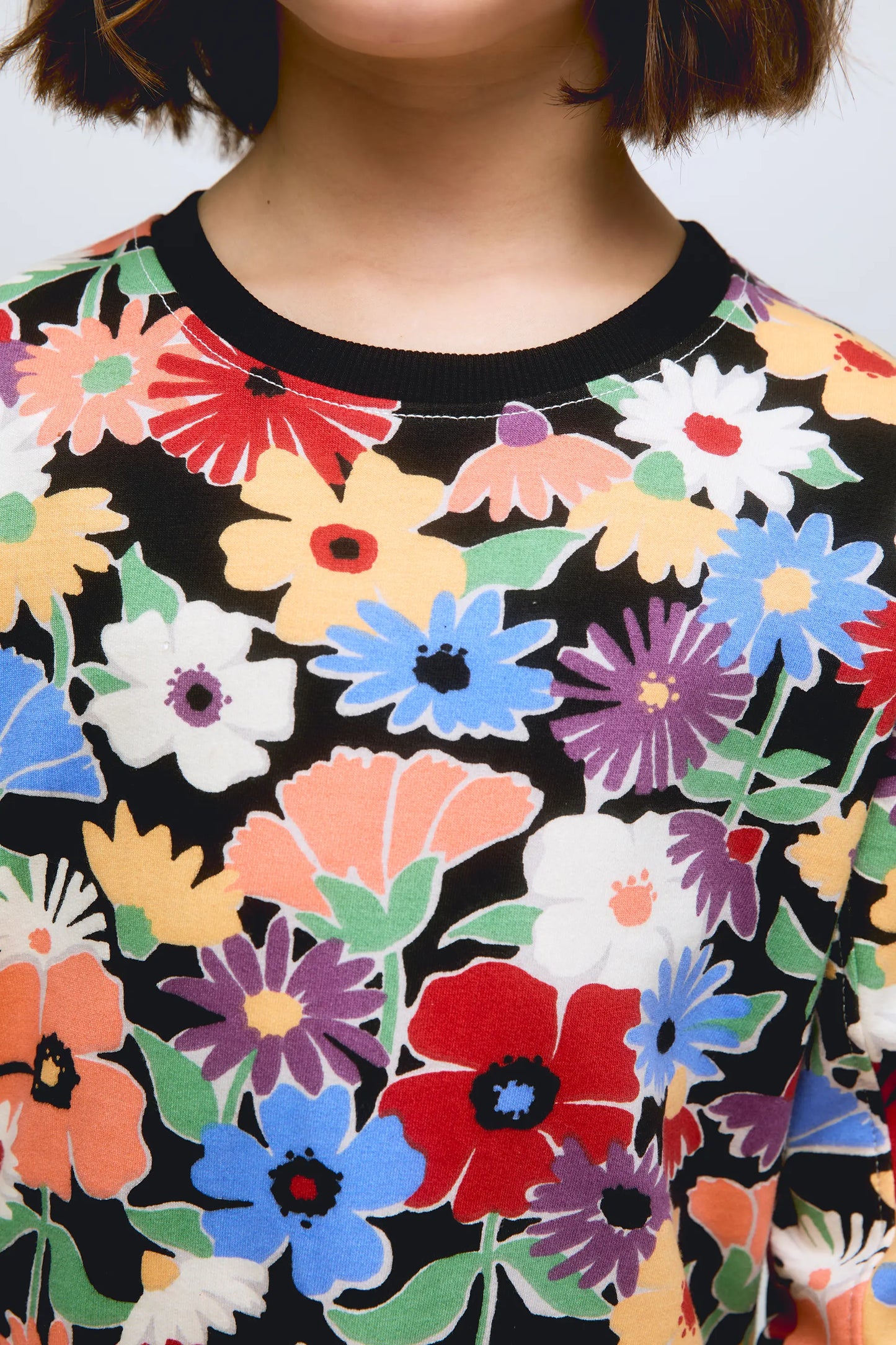 Felpa con stampa floreale Hampton da bambina