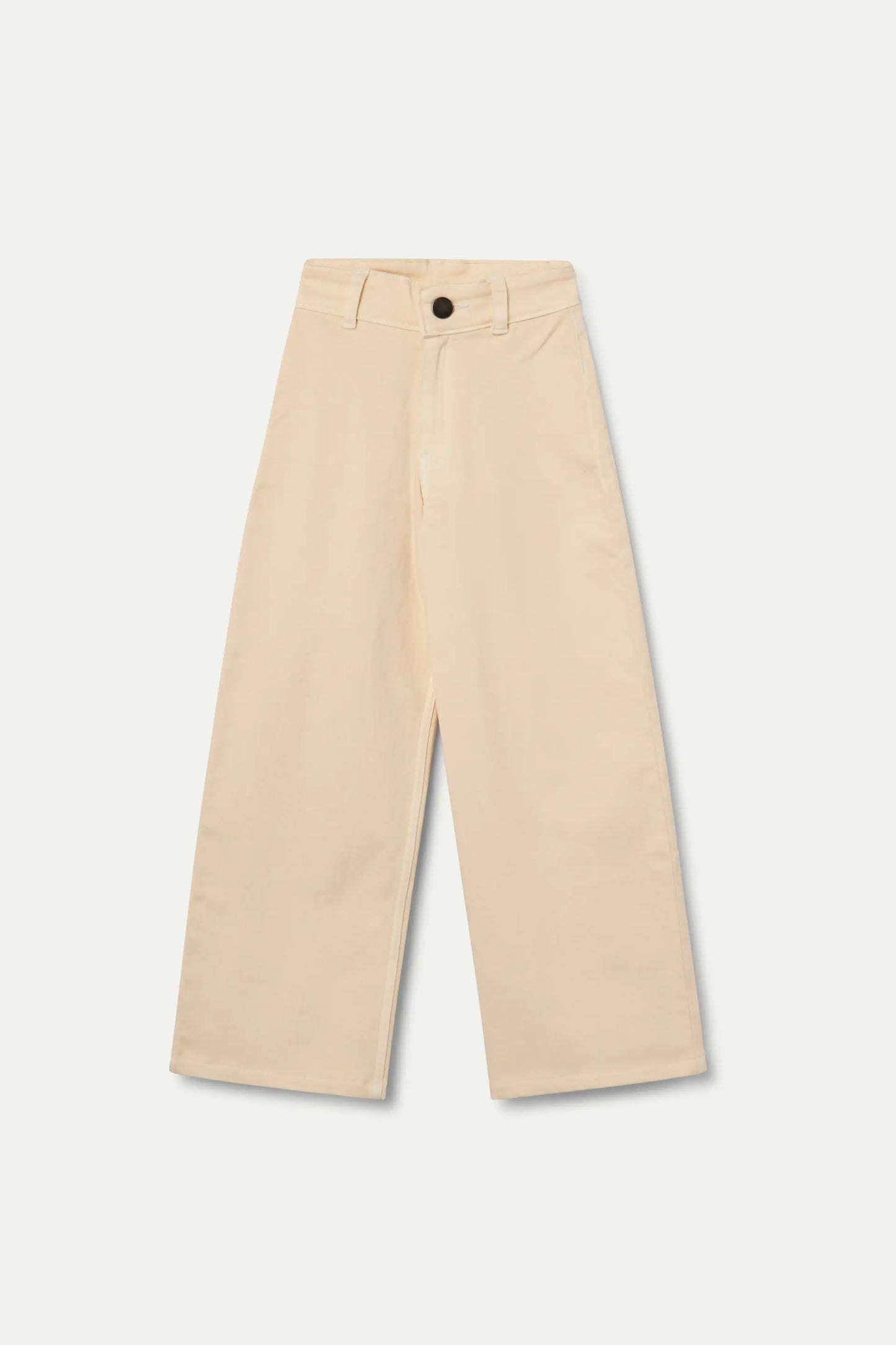 Wide-legged girl's trousers in beige