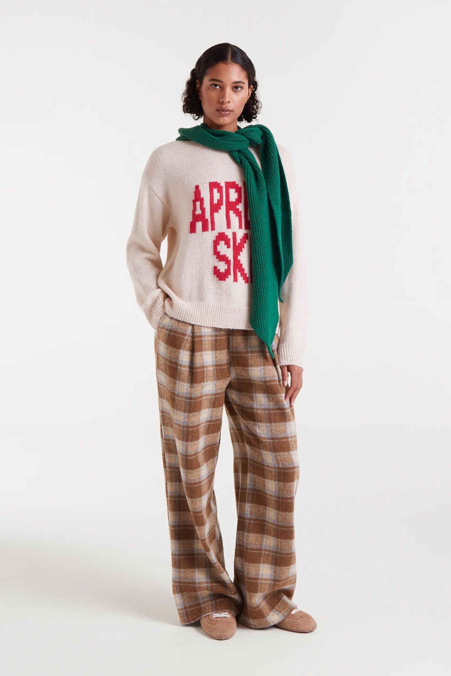 Maglione jacquard con stampa Après Ski