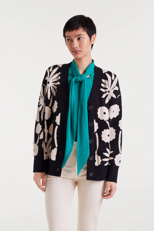 Chaqueta jacquard con estampado Tofu