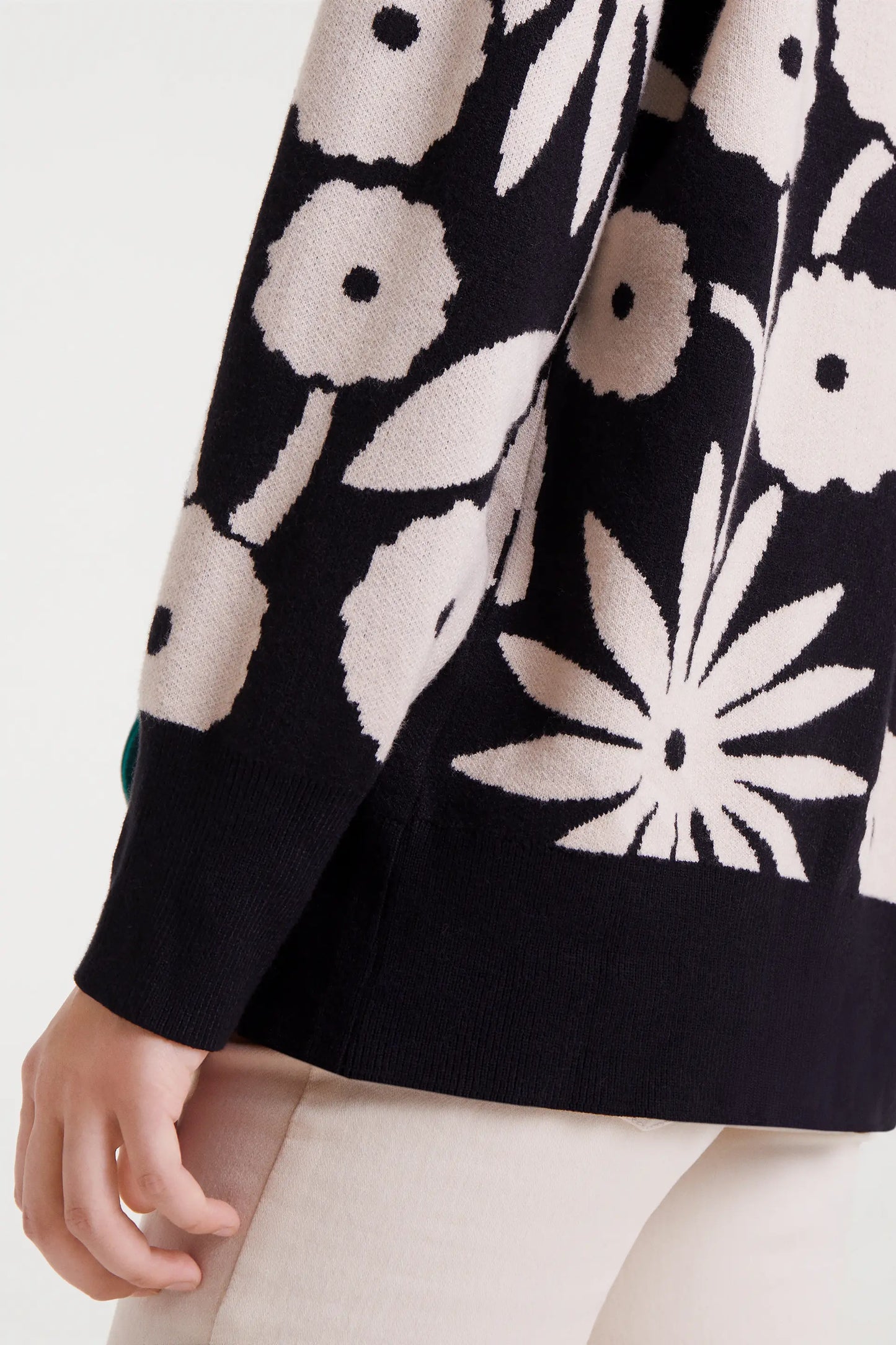 Giacca jacquard con stampa tofu