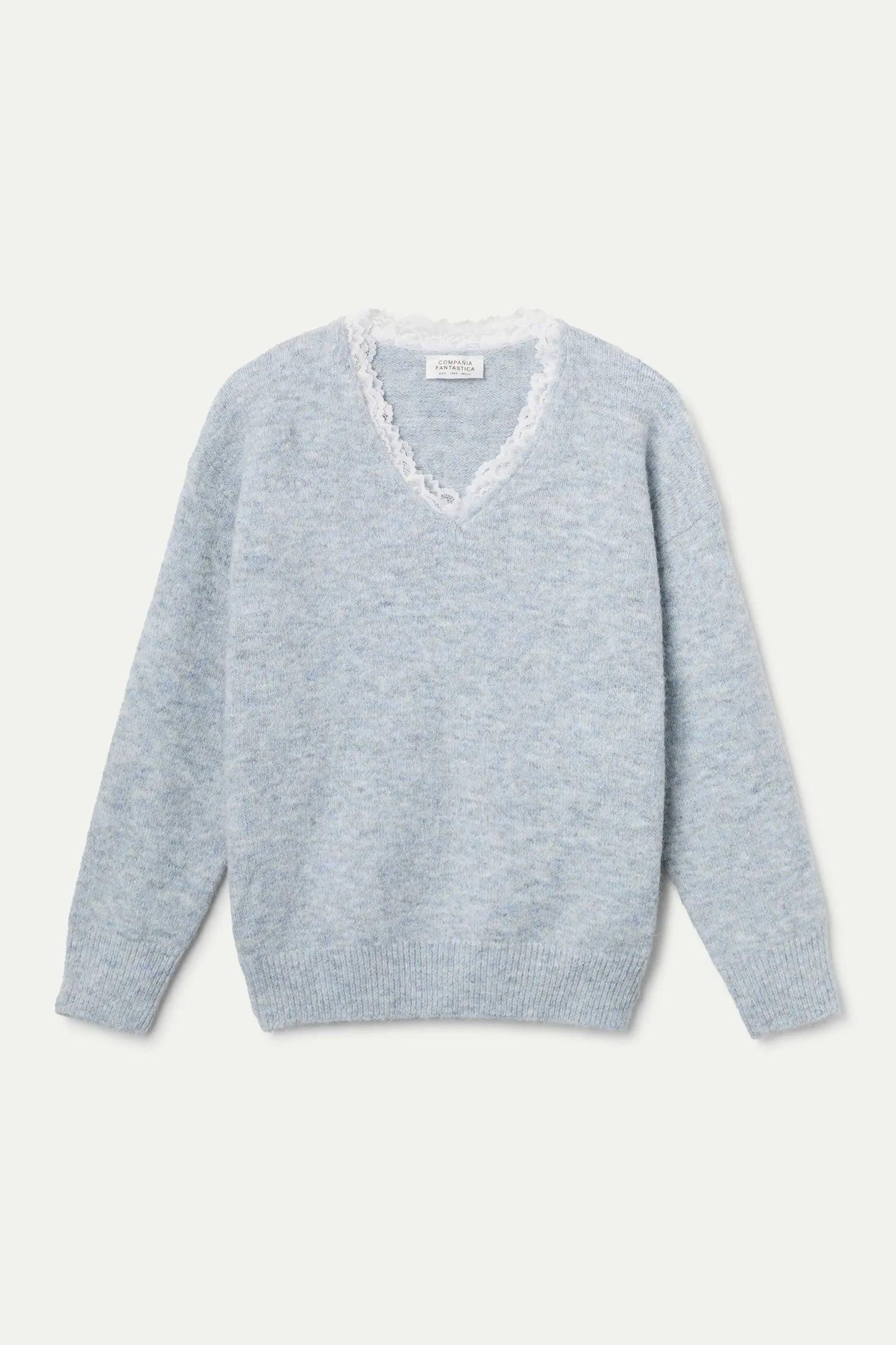 Maglione in pizzo lavorato a maglia fine