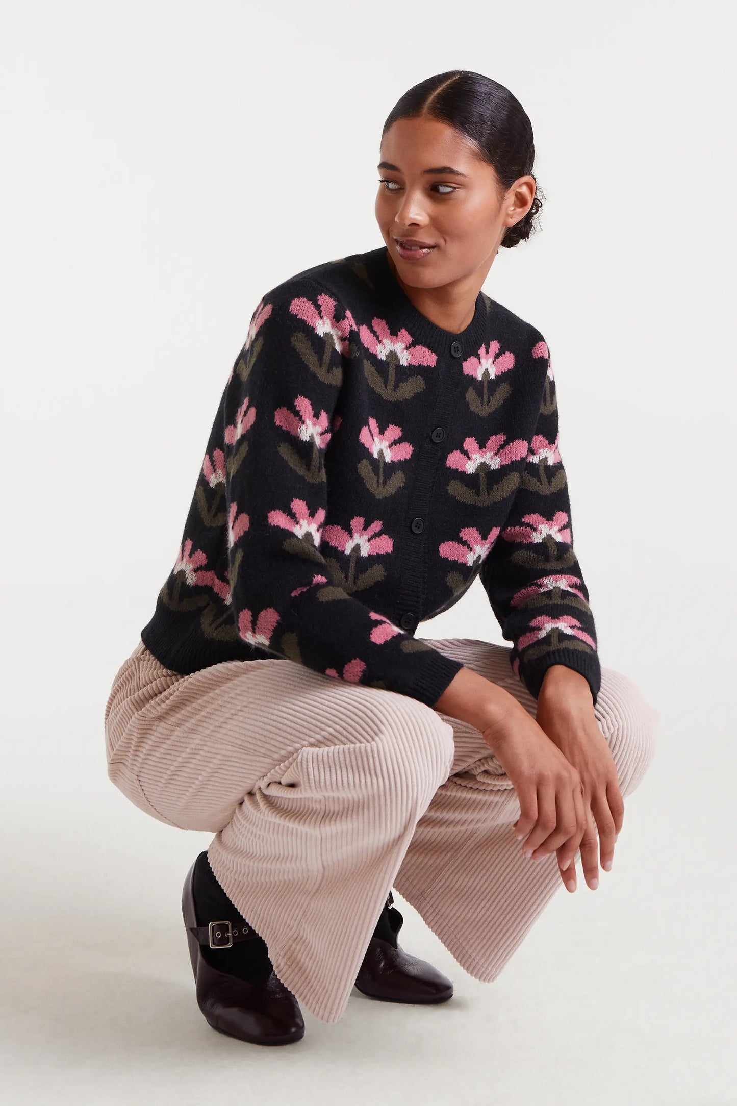 Cárdigan jacquard con estampado Baboushka Big