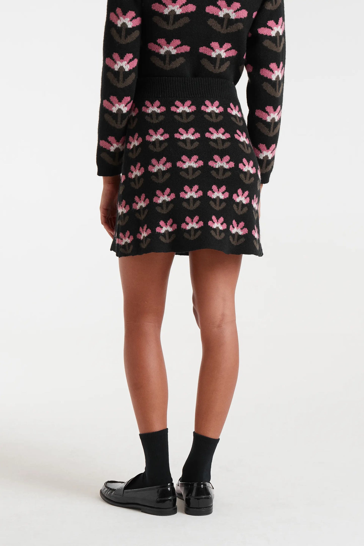 Baboushka Small print jacquard short skirt