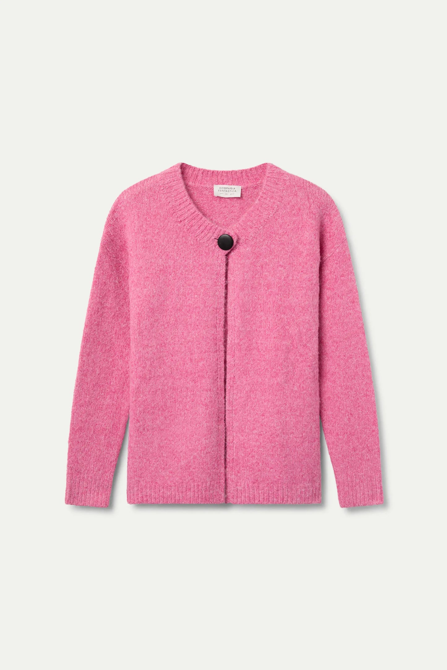 Cardigan in maglia fine rosa
