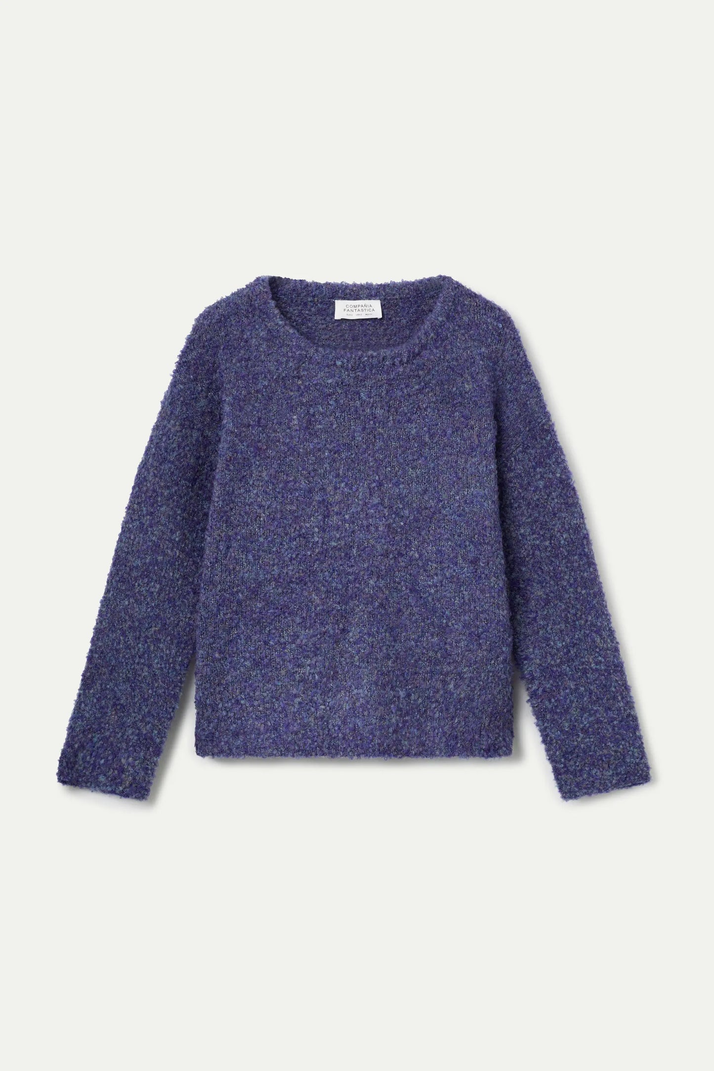 Jersey punto con textura morado