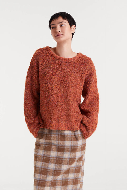 Jersey punto con textura naranja