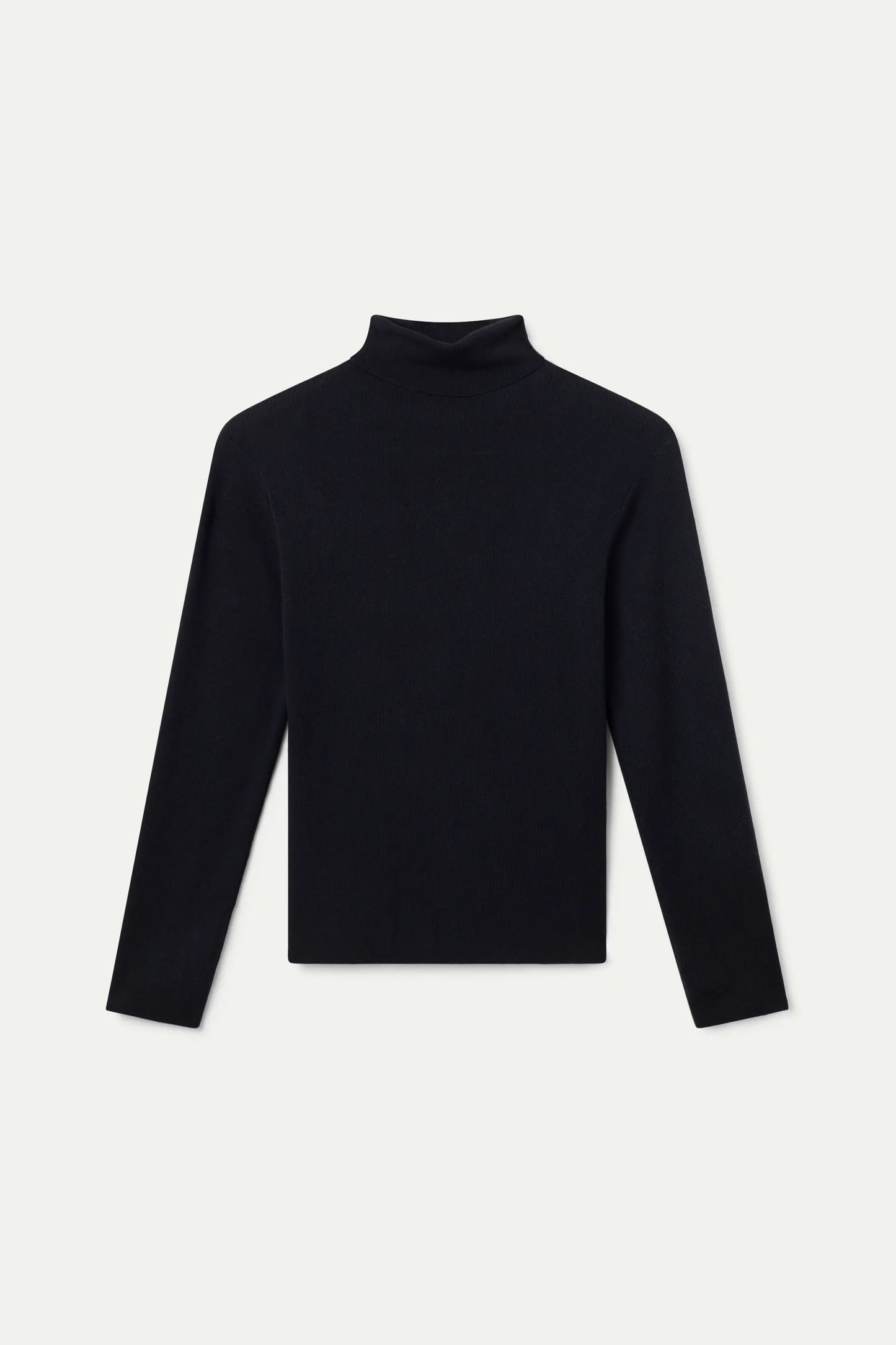 Top in maglia fine nera