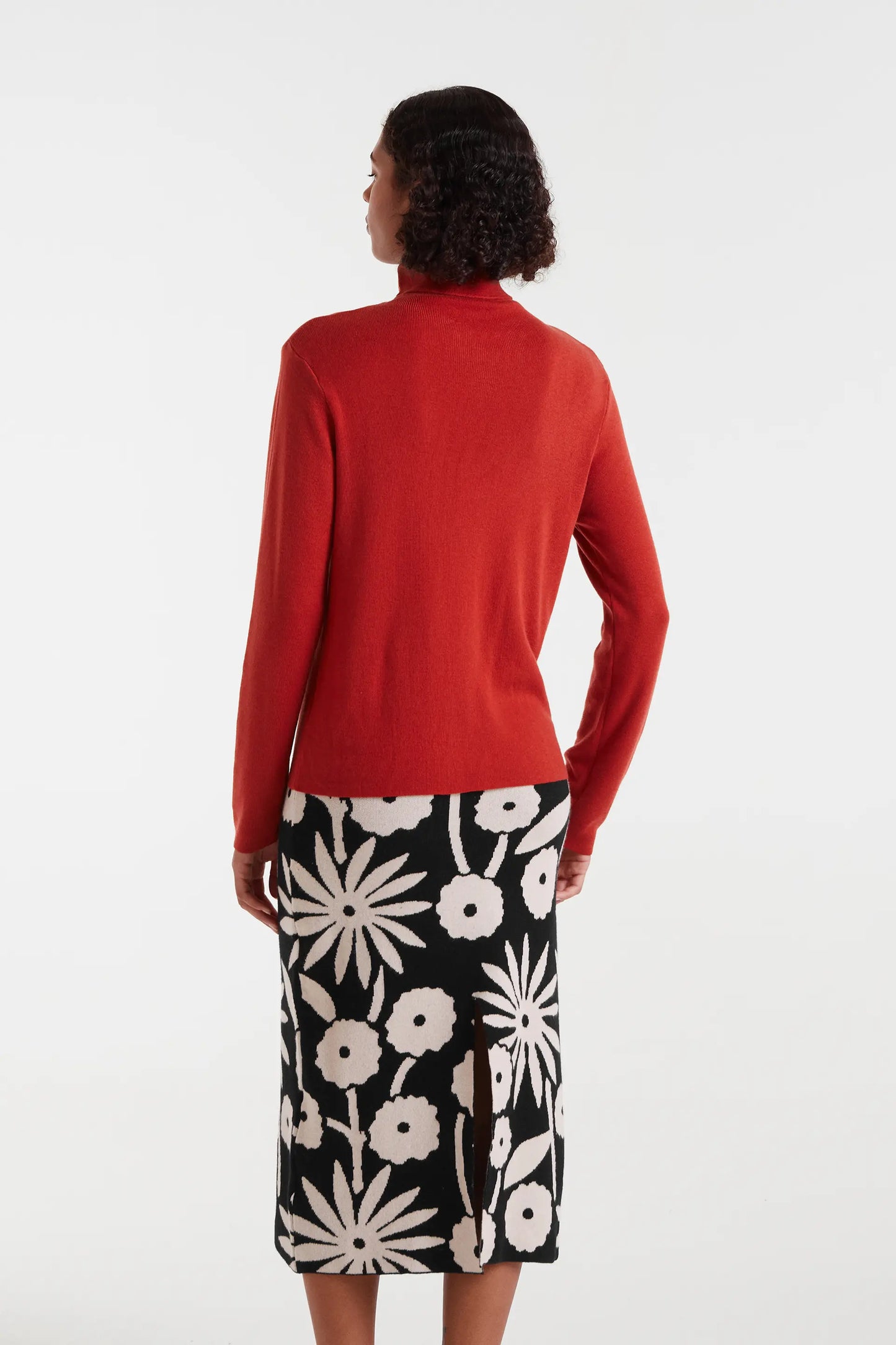 Maglia fine color ruggine