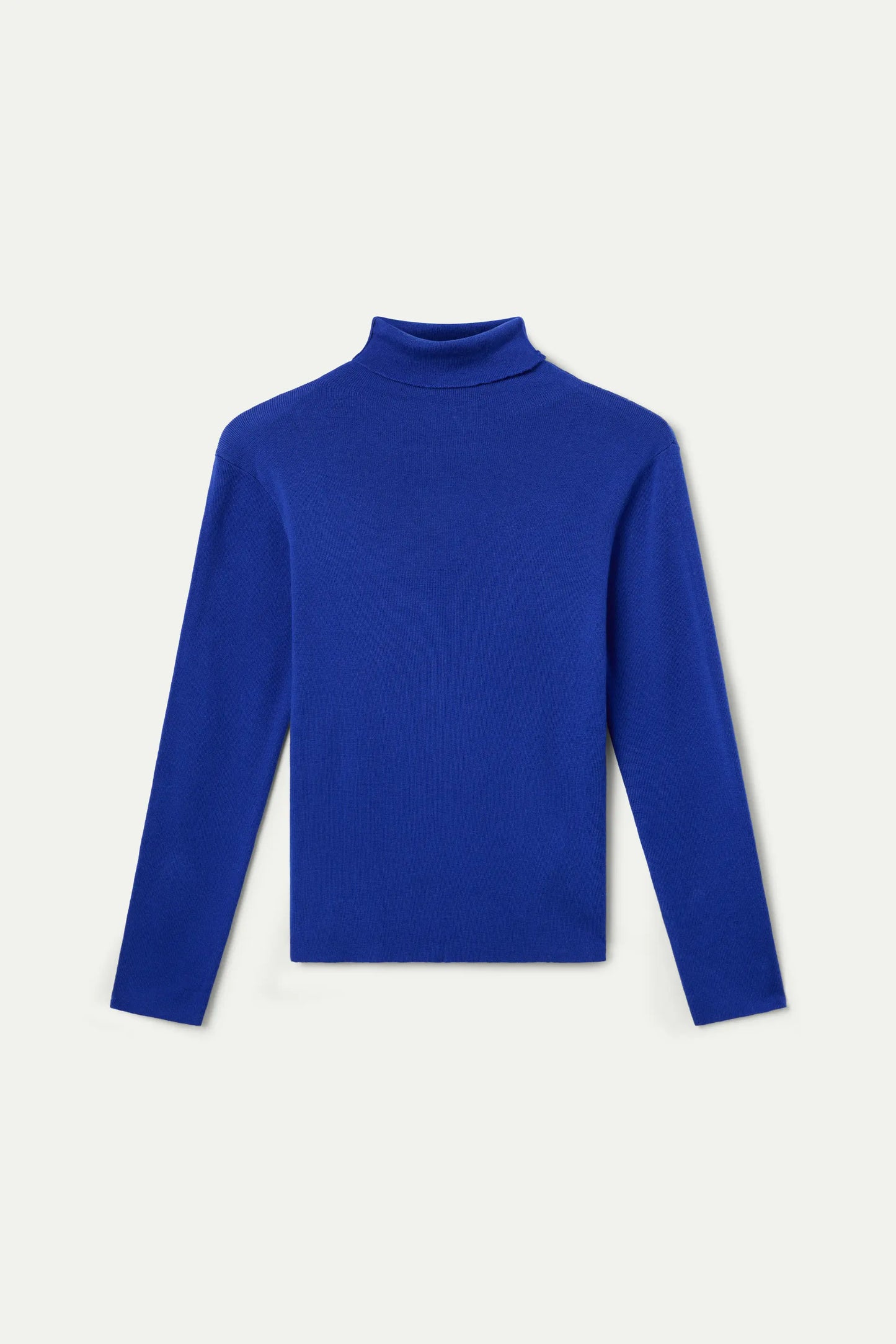 Blue fine knit top