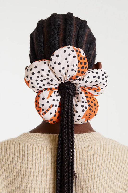 Scrunchie a forma di fiore stampato Tano