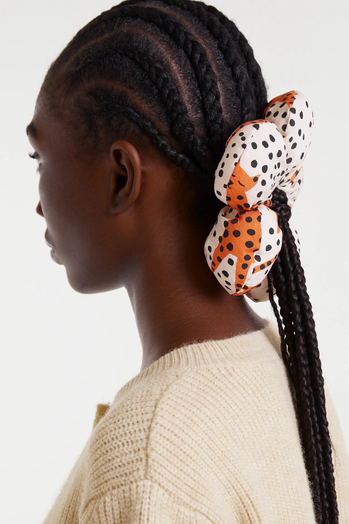 Scrunchie a forma di fiore stampato Tano