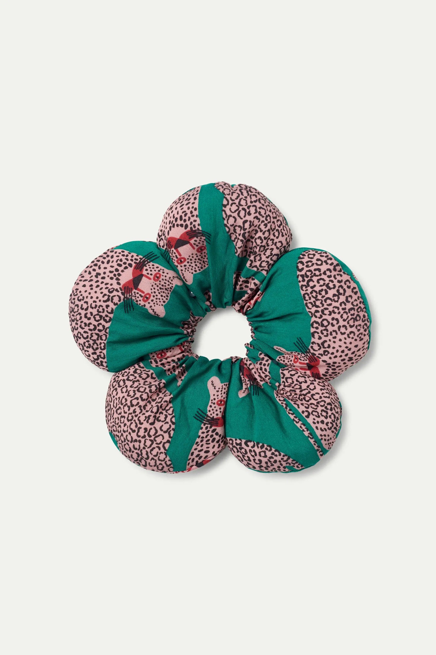 Scrunchie stampato a forma di fiore Onca
