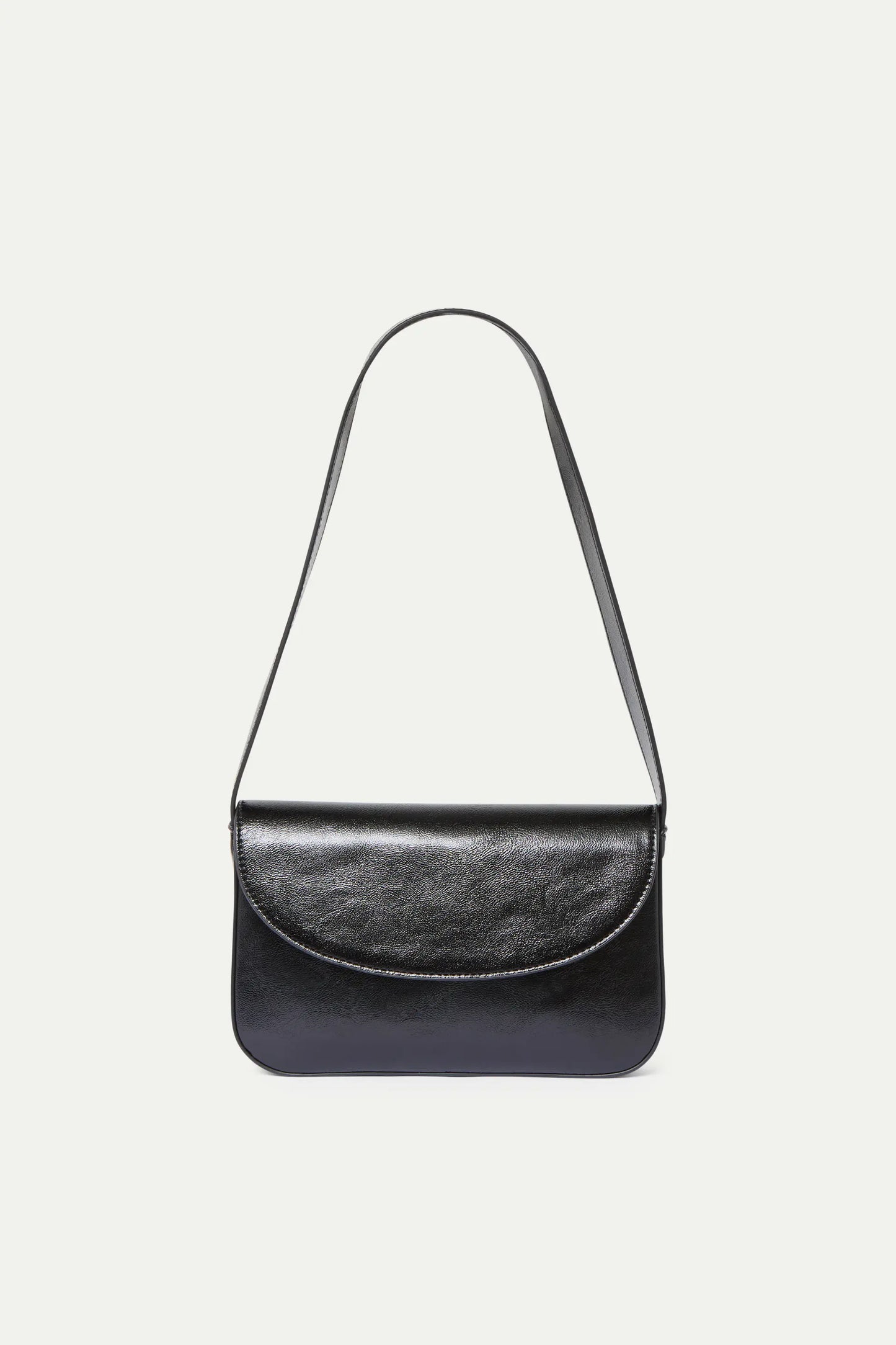Bolso de hombro cuero sintético negro
