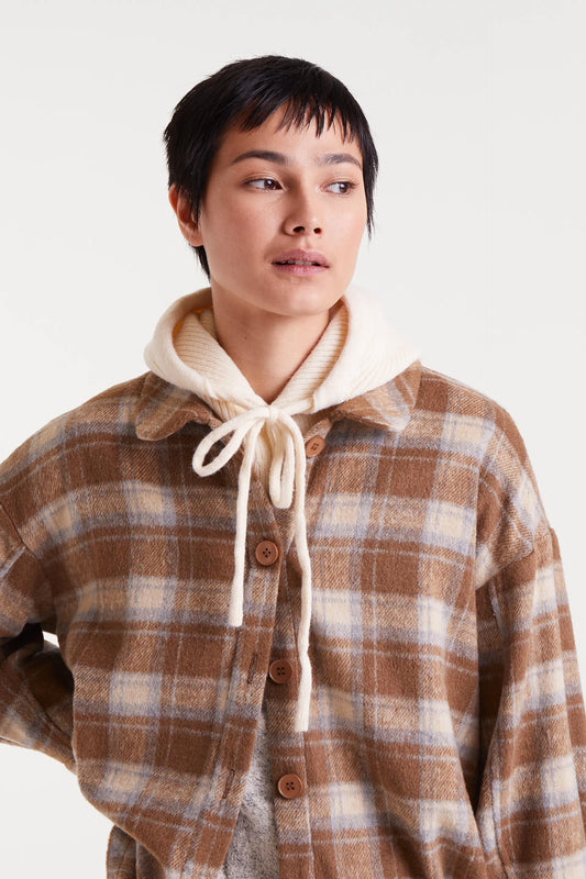 White knit balaclava