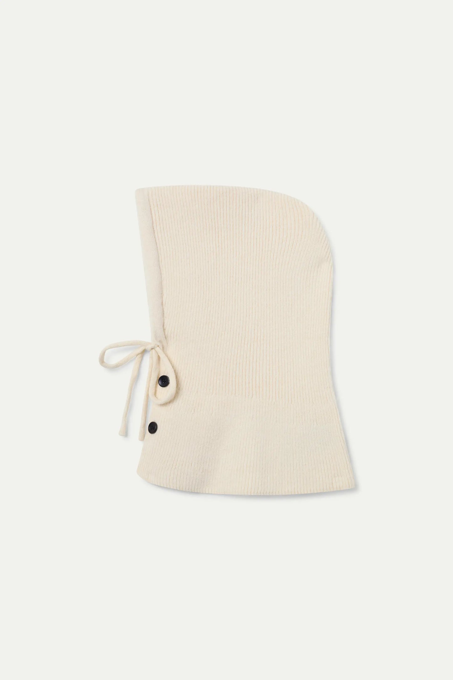 White knit balaclava